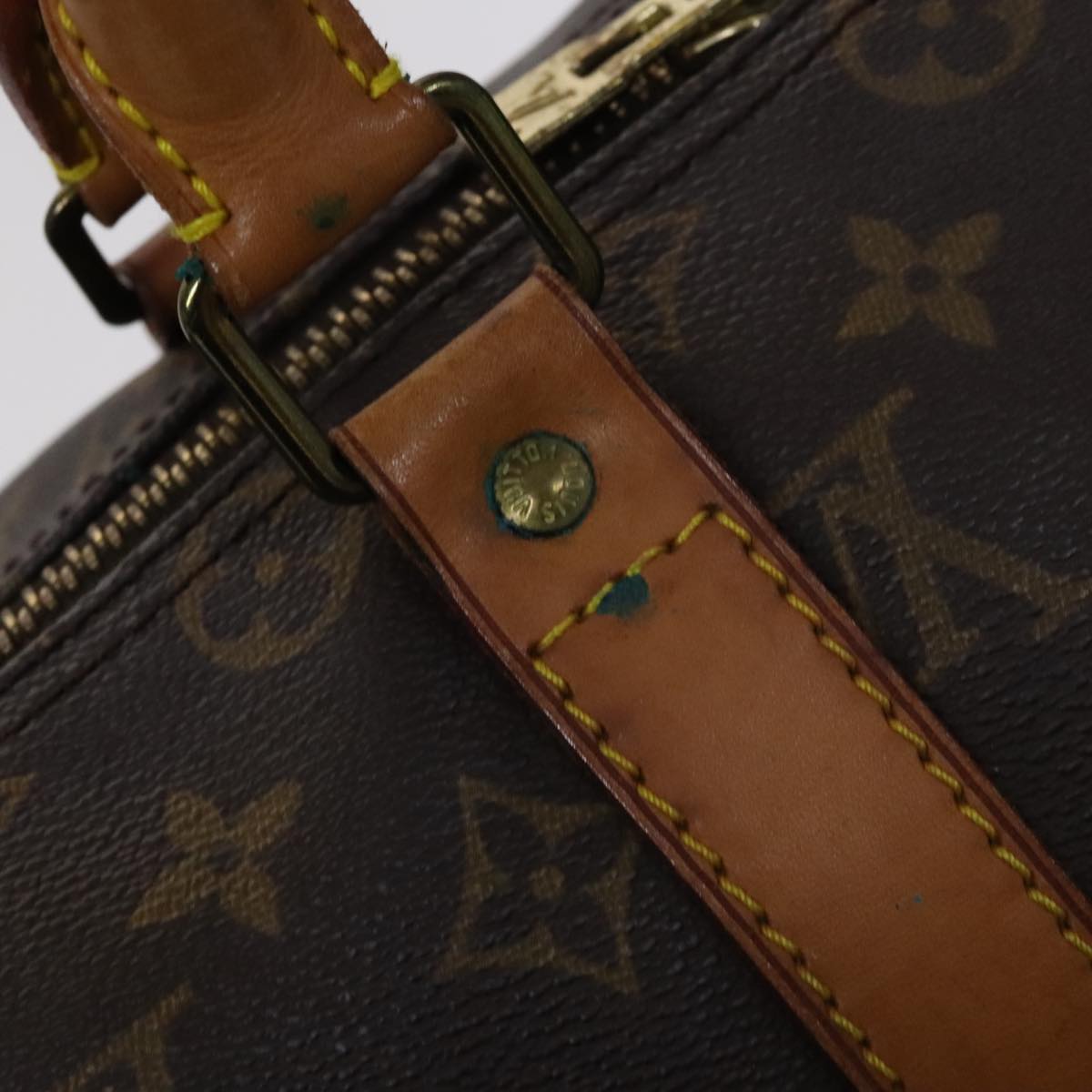 Louis Vuitton Keepall 45 Brown Canvas Travel Bag (Pre-Owned)
