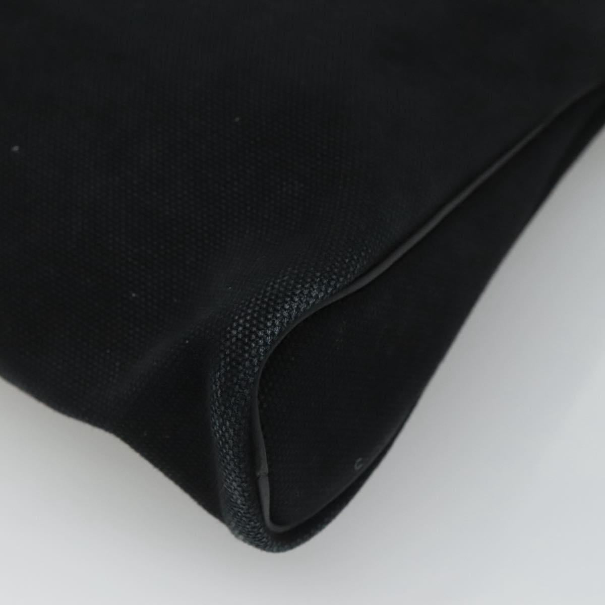 Hermès Heeboo Black Canvas Handbag (Pre-Owned)
