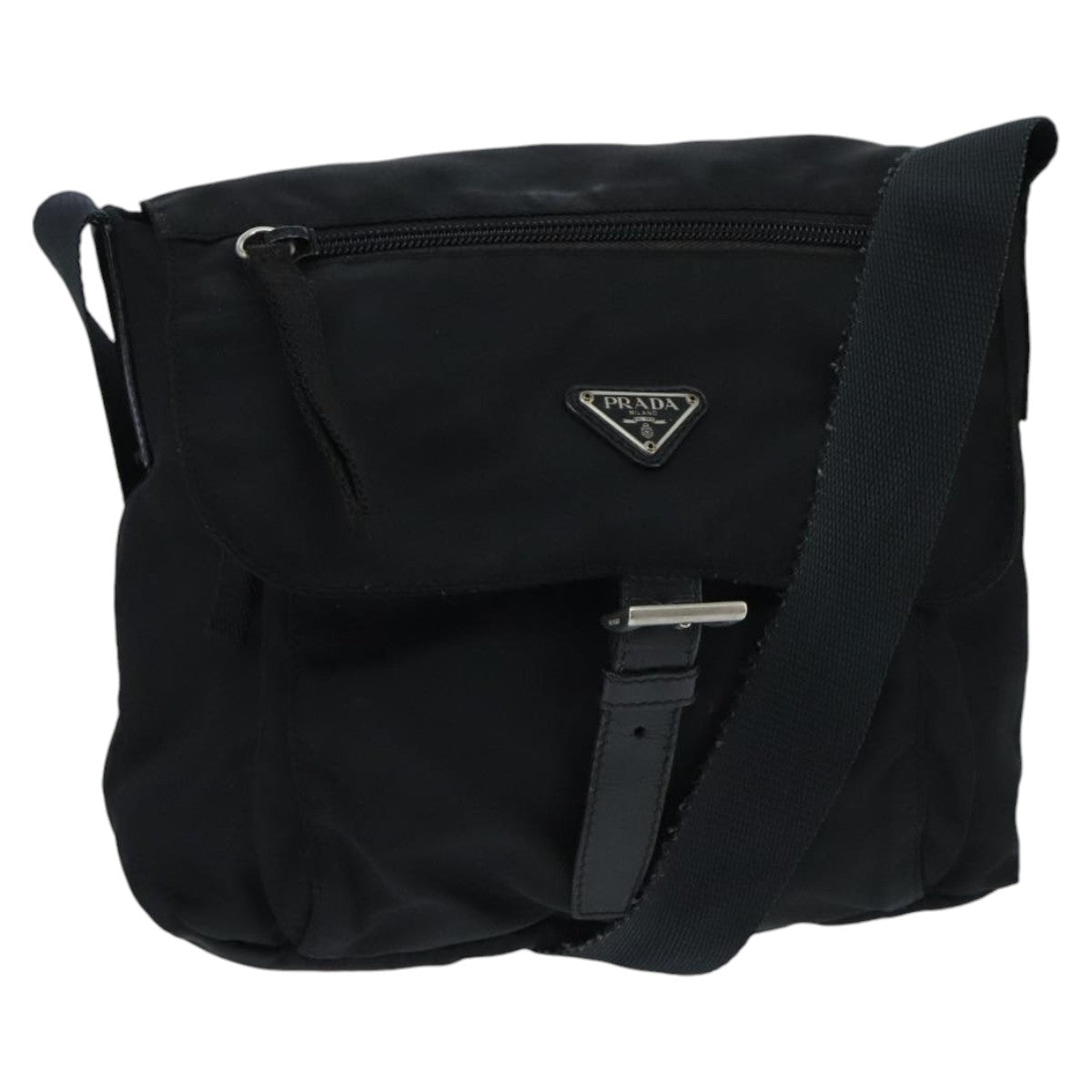 Prada Black Synthetic Shoulder Bag (Pre-Owned)