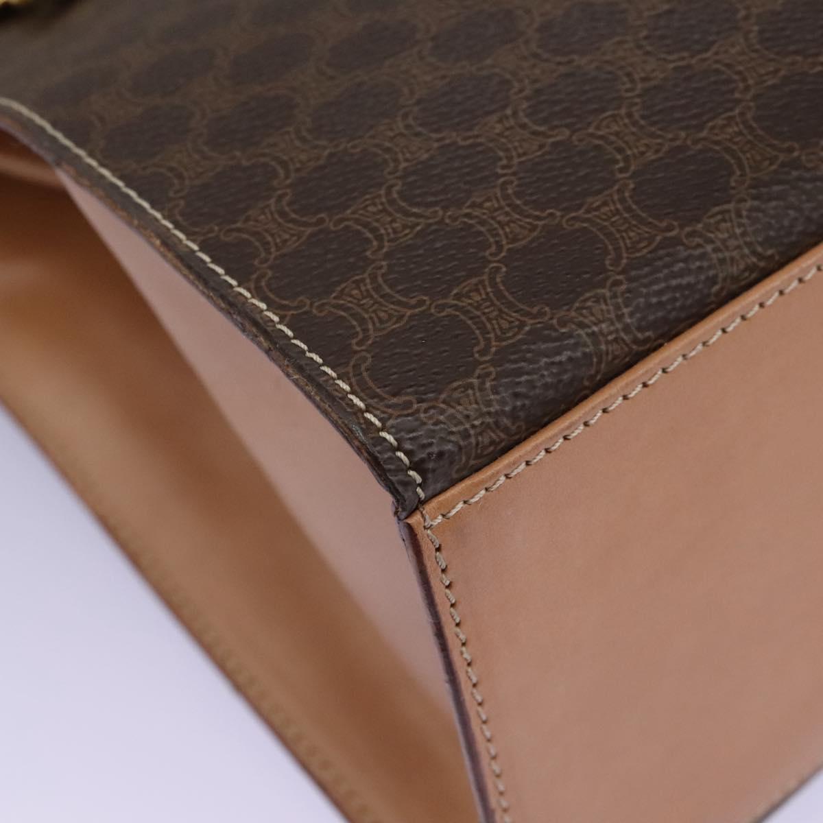 Céline Macadam Brown Canvas Handbag (Pre-Owned)