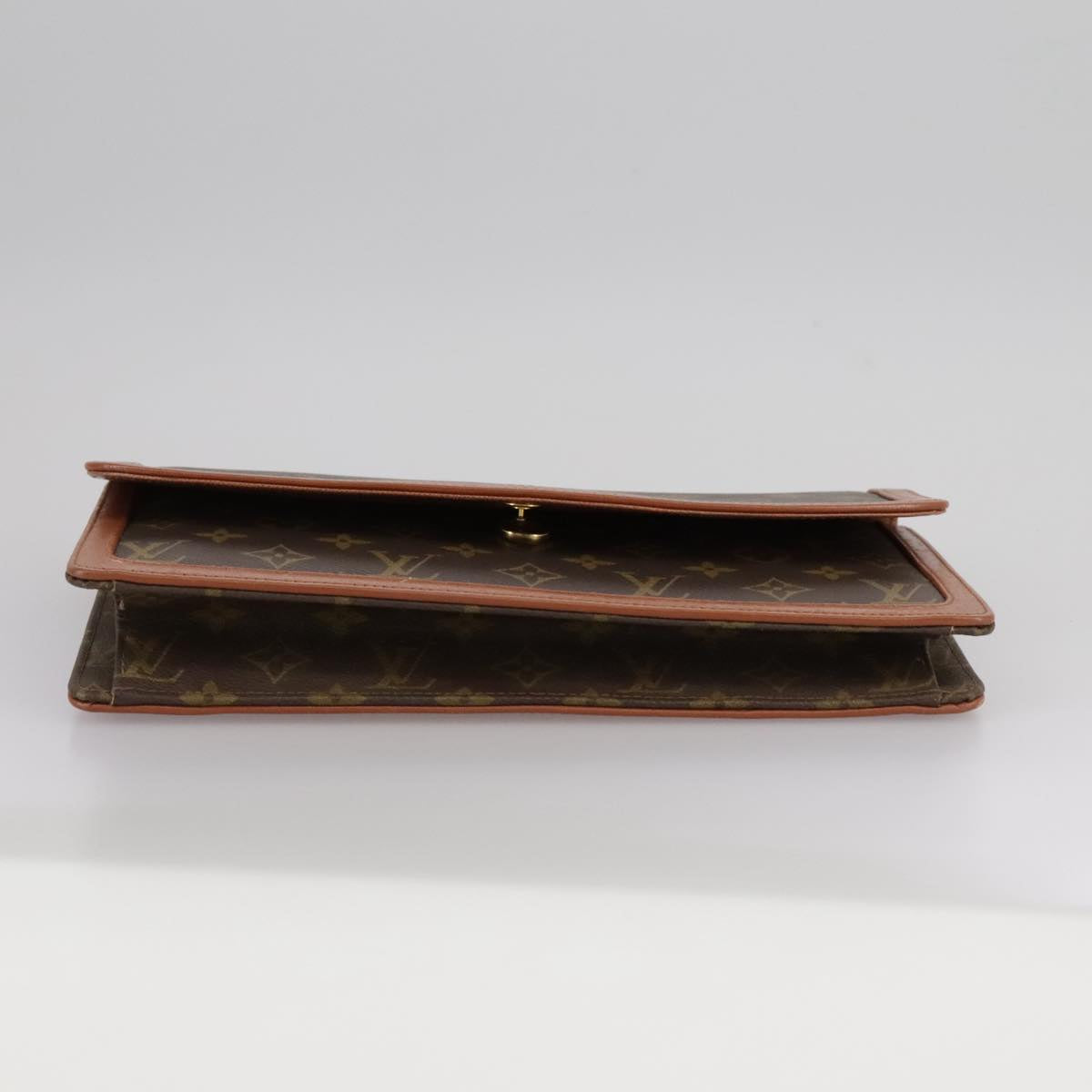 Louis Vuitton Pochette Dame Brown Canvas Clutch Bag (Pre-Owned)