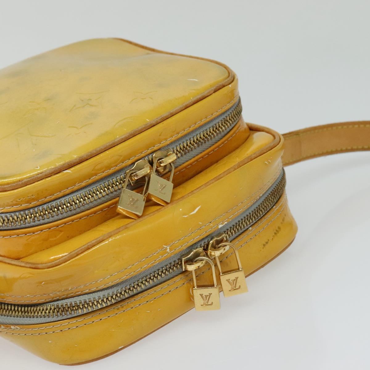 Louis Vuitton Wooster Yellow Patent Leather Shoulder Bag (Pre-Owned)