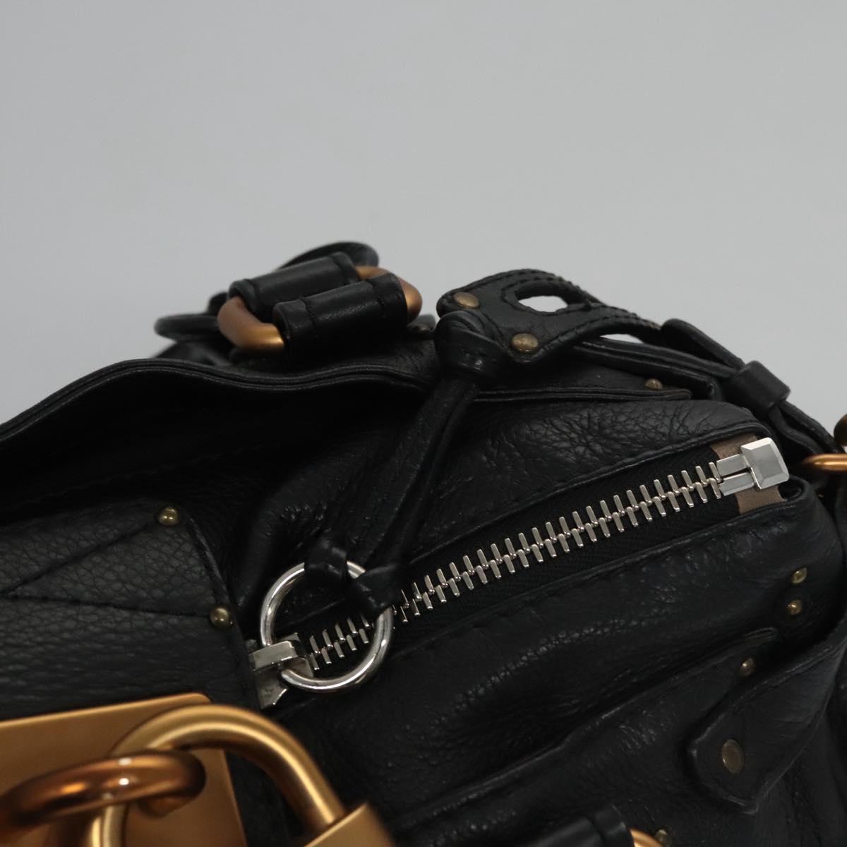 Chloé Paddington Black Leather Handbag (Pre-Owned)
