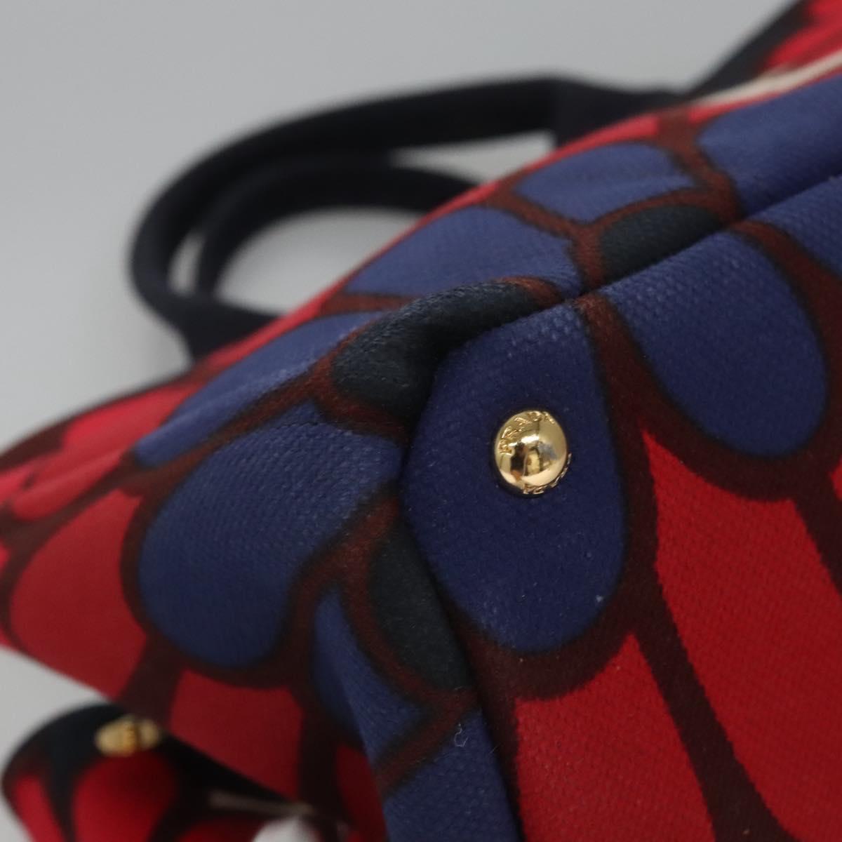 Prada Canapa Multicolour Canvas Handbag (Pre-Owned)