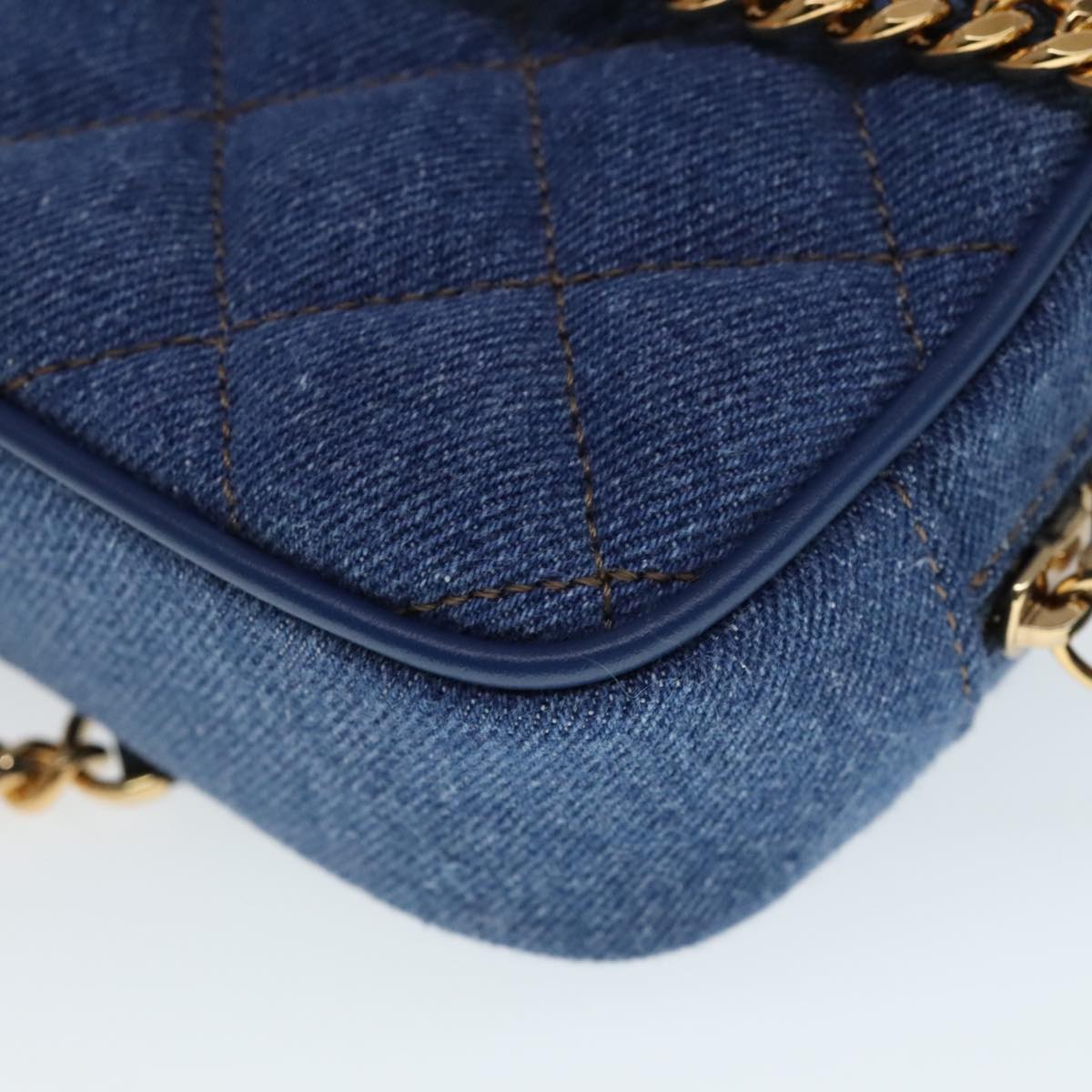Versace Blue Denim - Jeans Shoulder Bag (Pre-Owned)