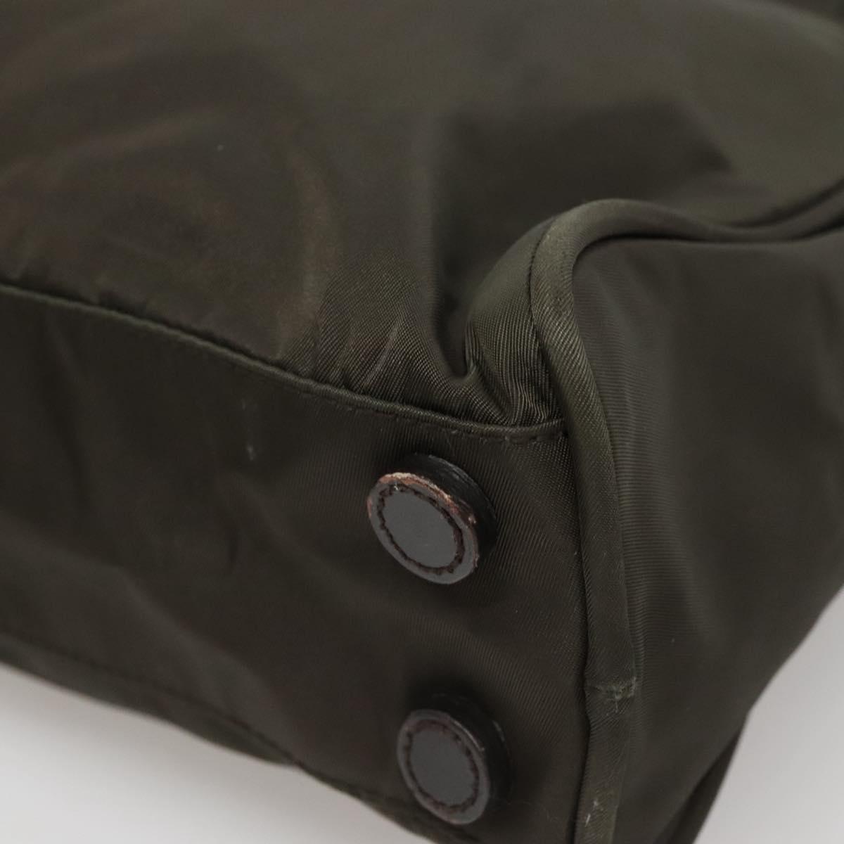 Prada Re-Nylon Khaki Synthetic Handbag (Pre-Owned)