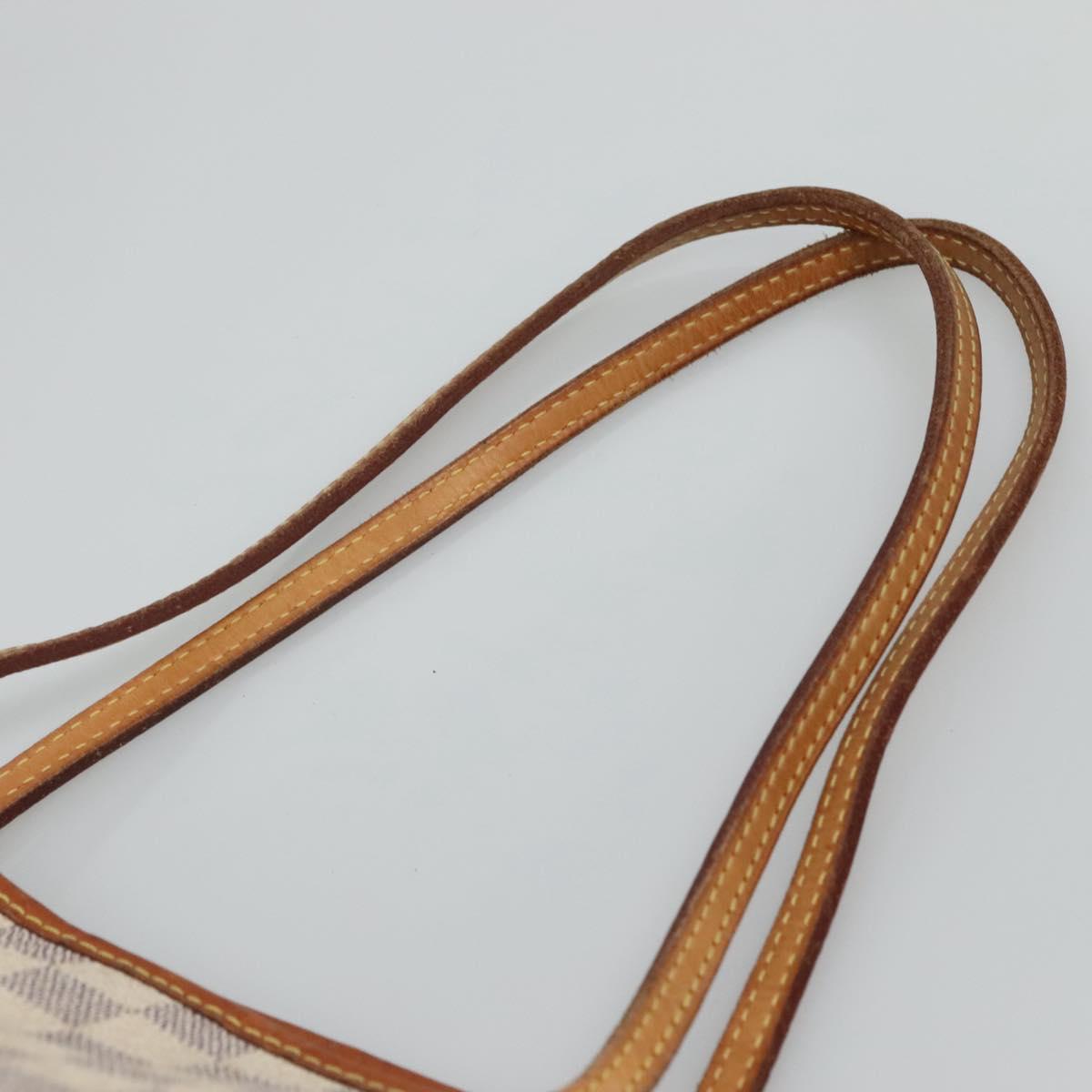 Louis Vuitton Neverfull Gm White Canvas Tote Bag (Pre-Owned)