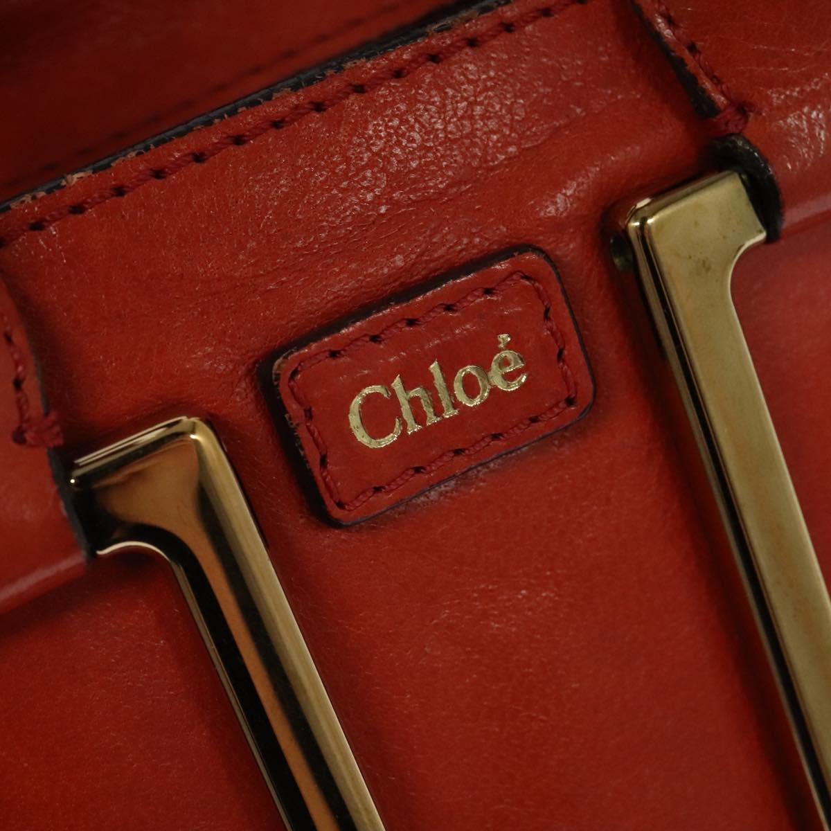 Chloé Ethel Orange Leather Handbag (Pre-Owned)