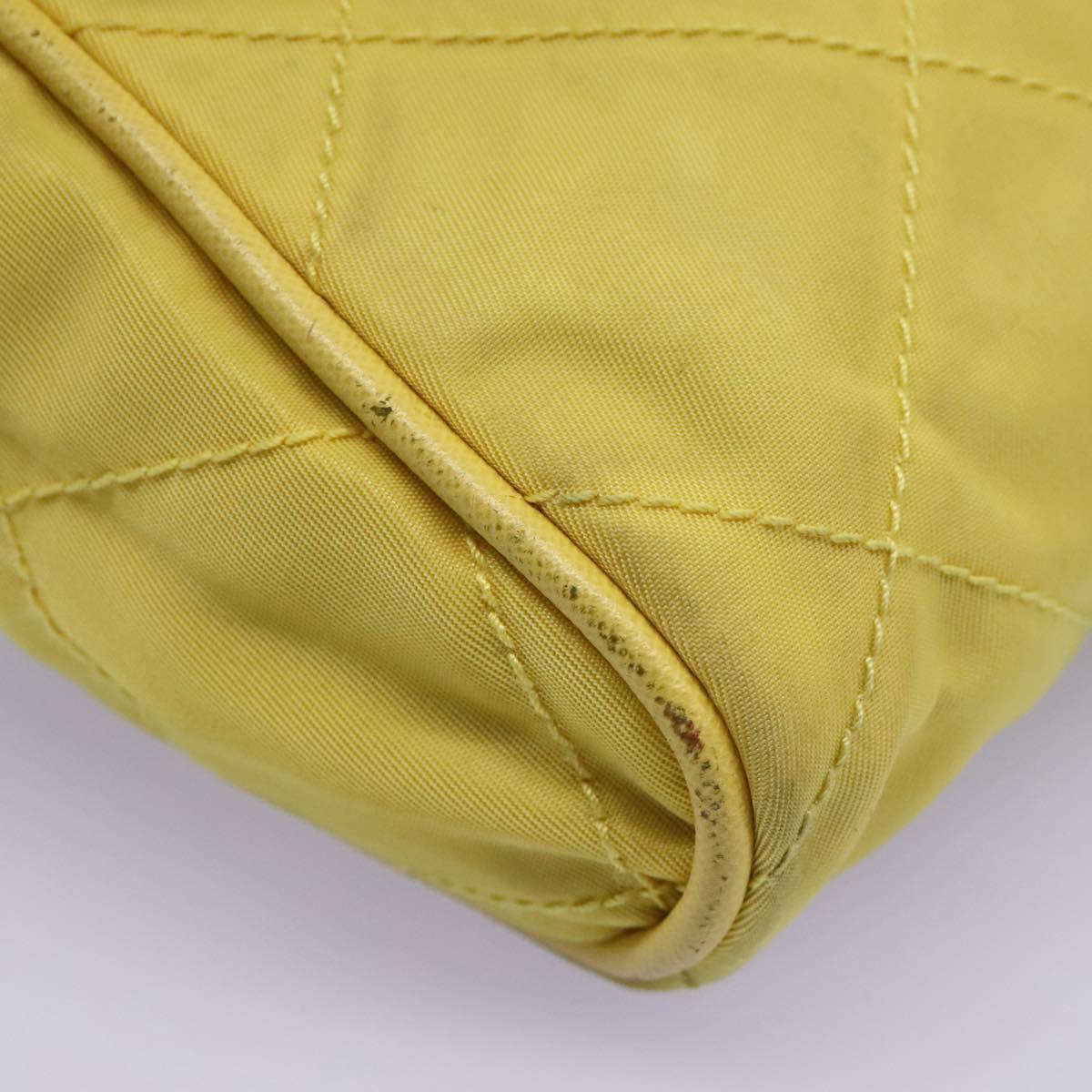 Prada Yellow Synthetic Shoulder Bag (Pre-Owned)