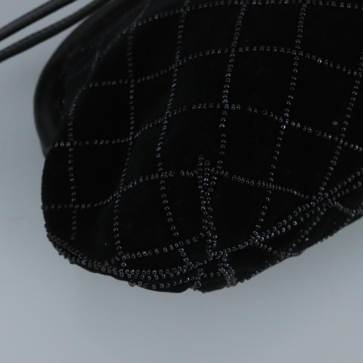 Bally Black Velvet Shoulder Bag (Pre-Owned)
