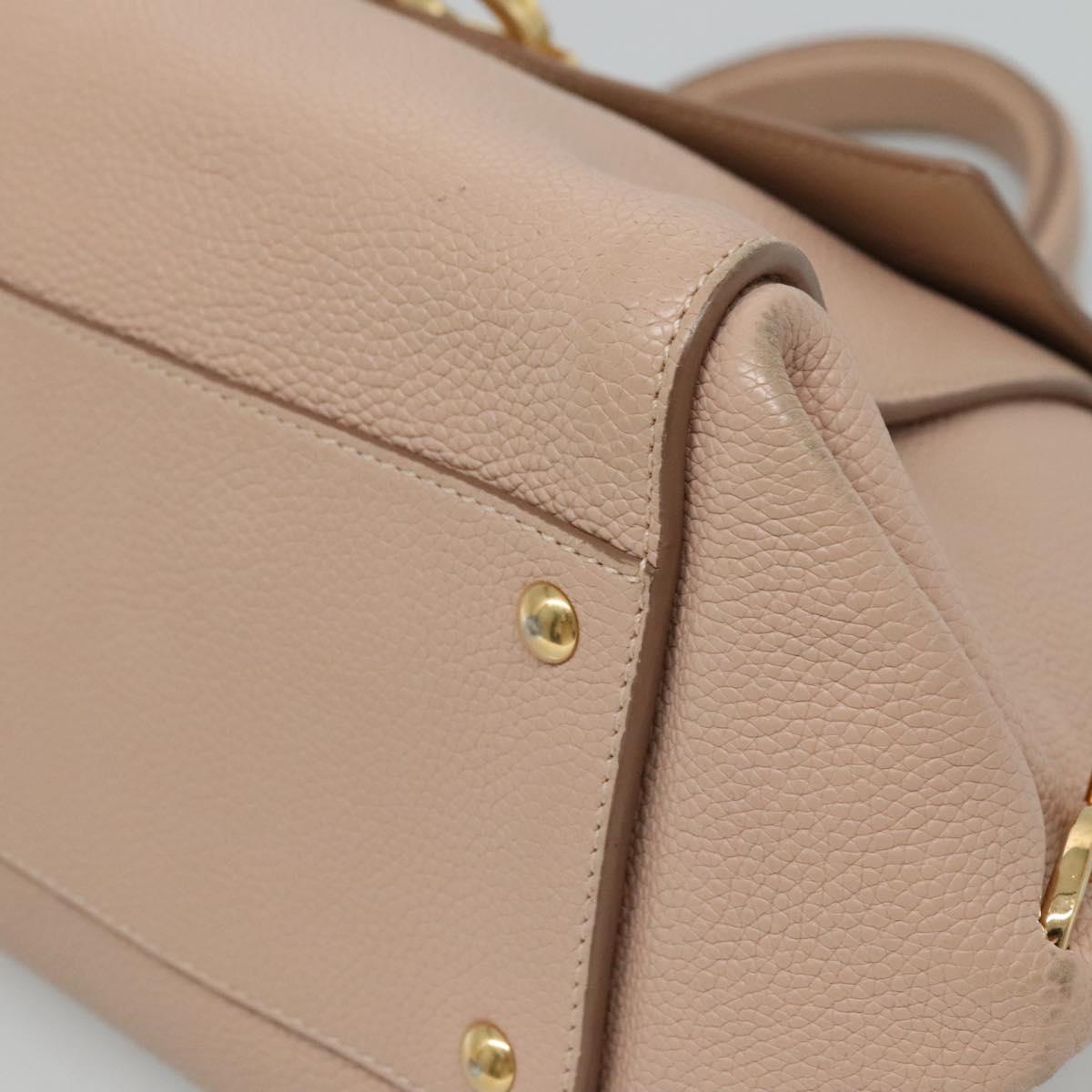 Salvatore Ferragamo Sofia Pink Leather Handbag (Pre-Owned)