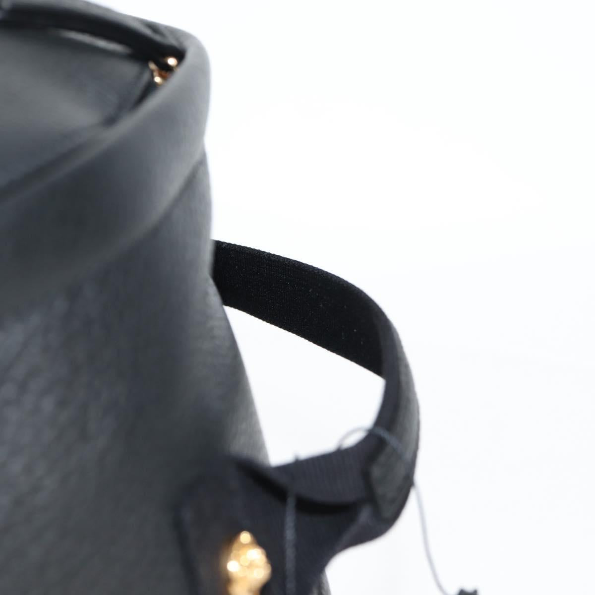Versace Medusa Black Leather Backpack Bag (Pre-Owned)