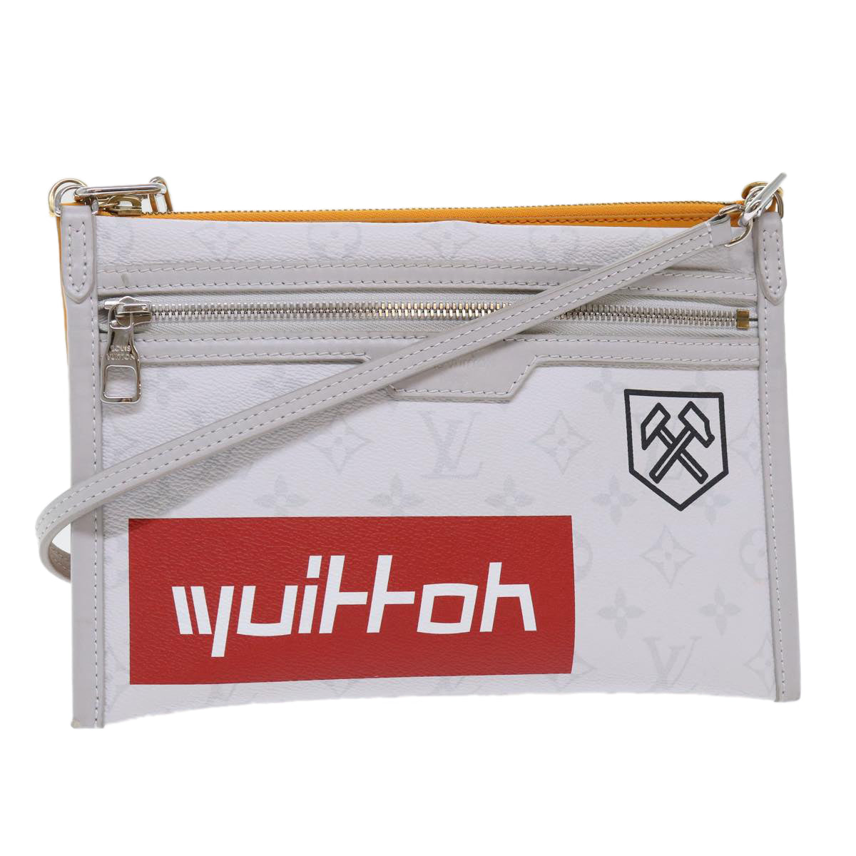 Louis Vuitton Messenger Grey Canvas Shoulder Bag (Pre-Owned)