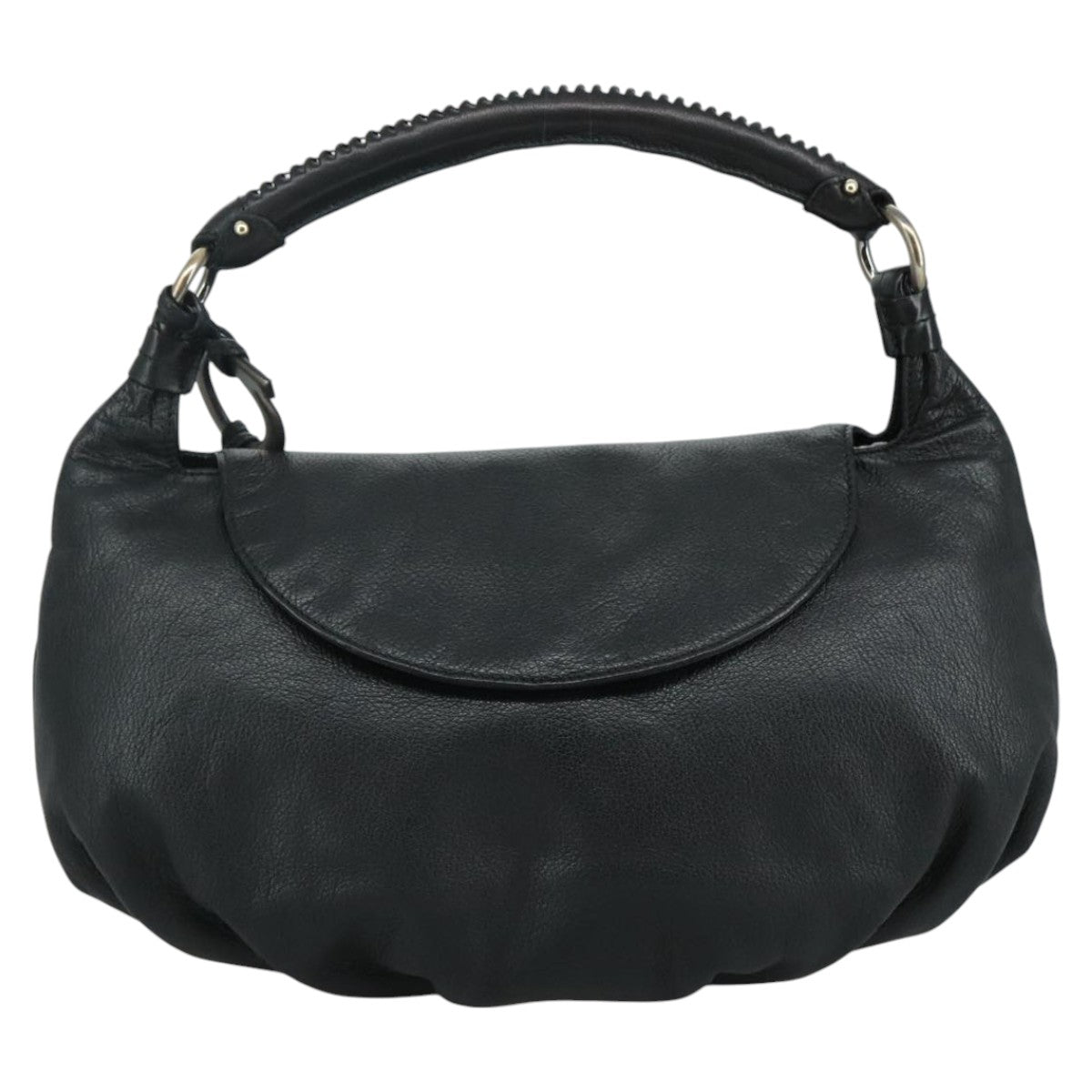 Salvatore Ferragamo Black Leather Handbag (Pre-Owned)