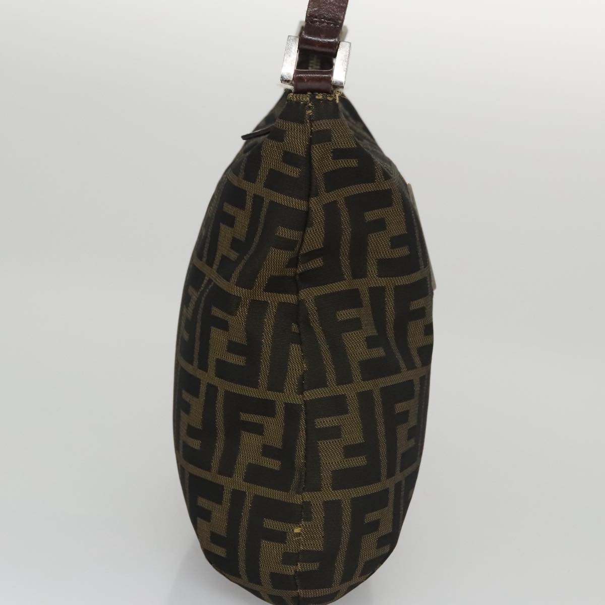 Fendi Hobo Brown Canvas Shoulder Bag (Pre-Owned)