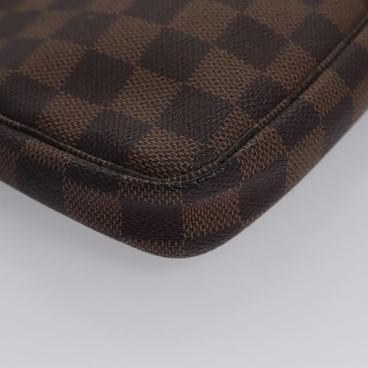 Louis Vuitton Pochette Accessoire Brown Canvas Clutch Bag (Pre-Owned)