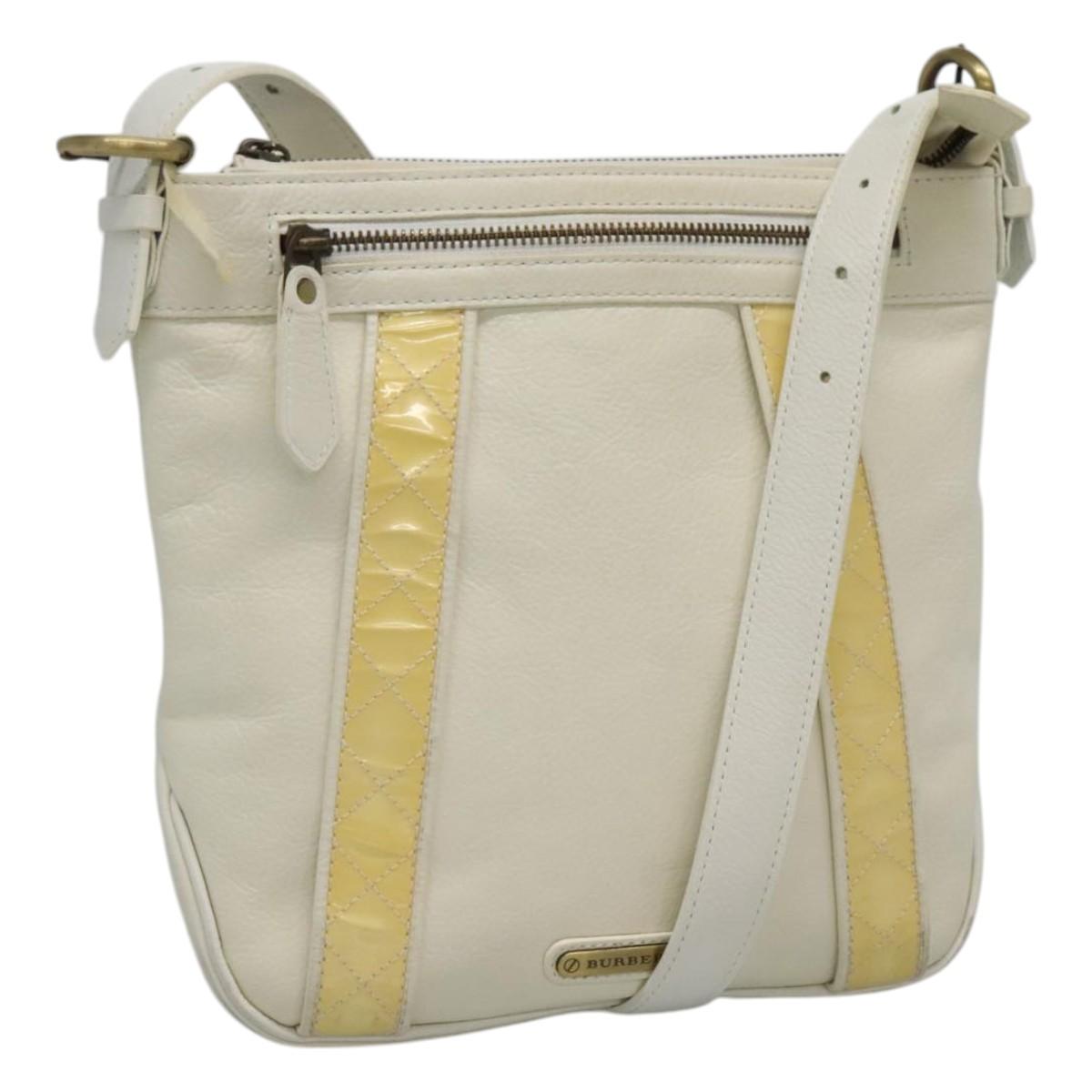 Burberry - Beige Leather Shoulder Bag (Pre-Owned)