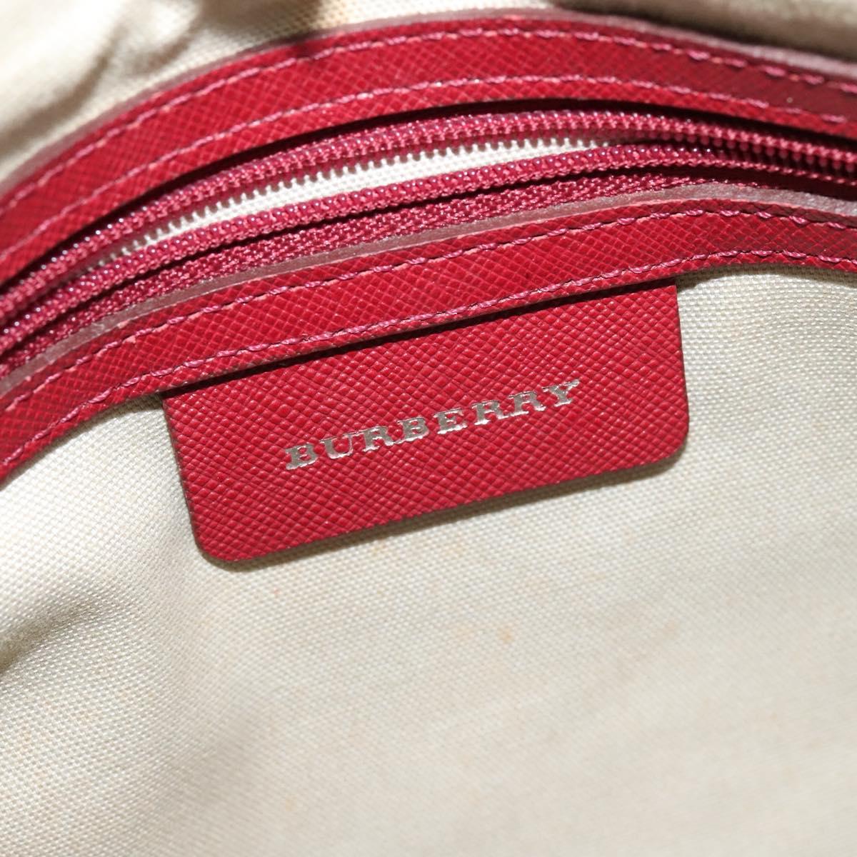 Burberry Nova Check Beige Canvas Tote Bag (Pre-Owned)