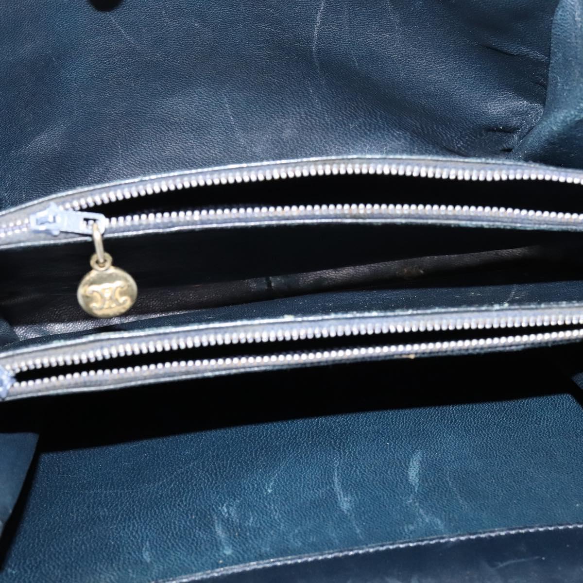 Céline Macadam Navy Canvas Shoulder Bag (Pre-Owned)