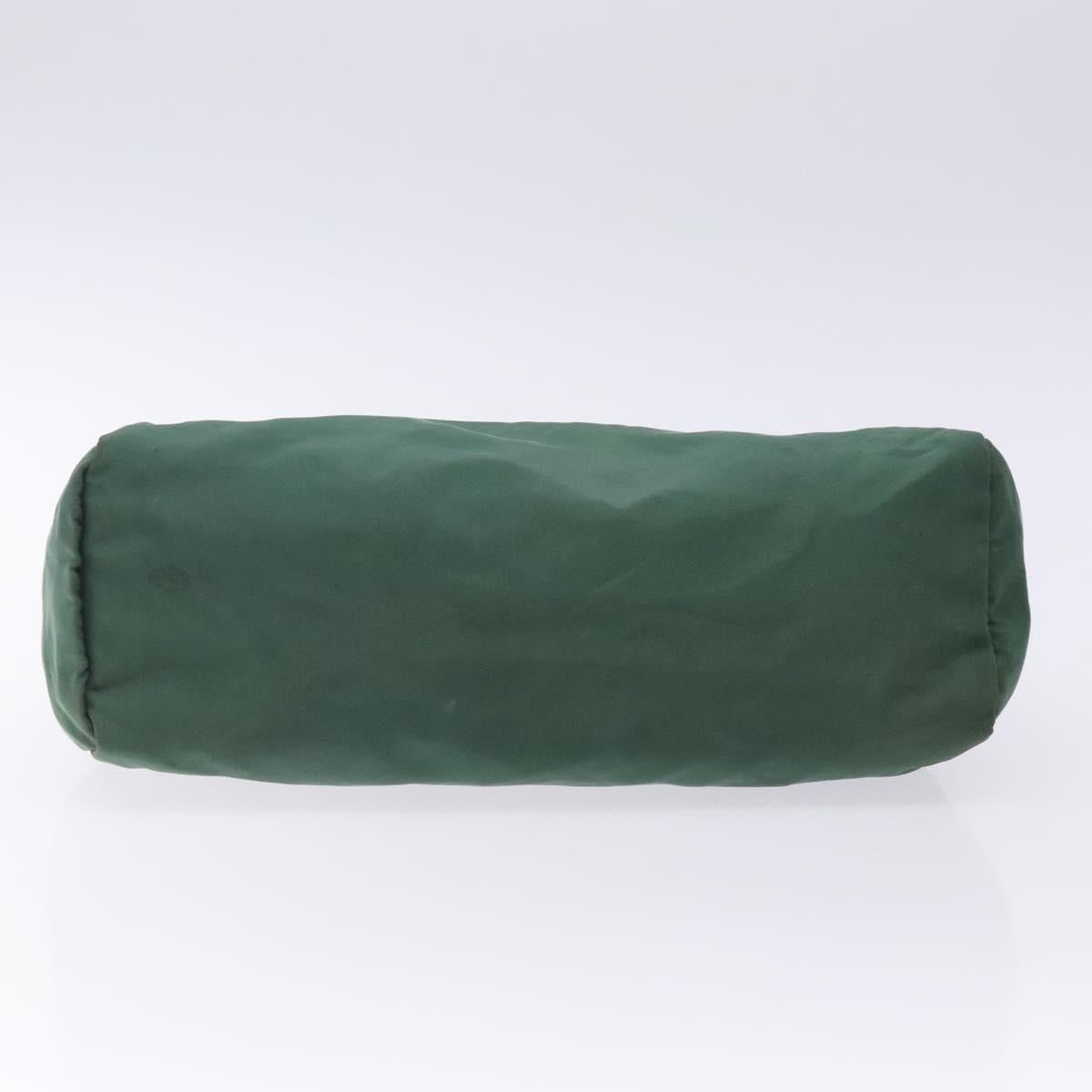 Prada Cosmetic Pouch Khaki Nylon Clutch Bag (Pre-Owned)