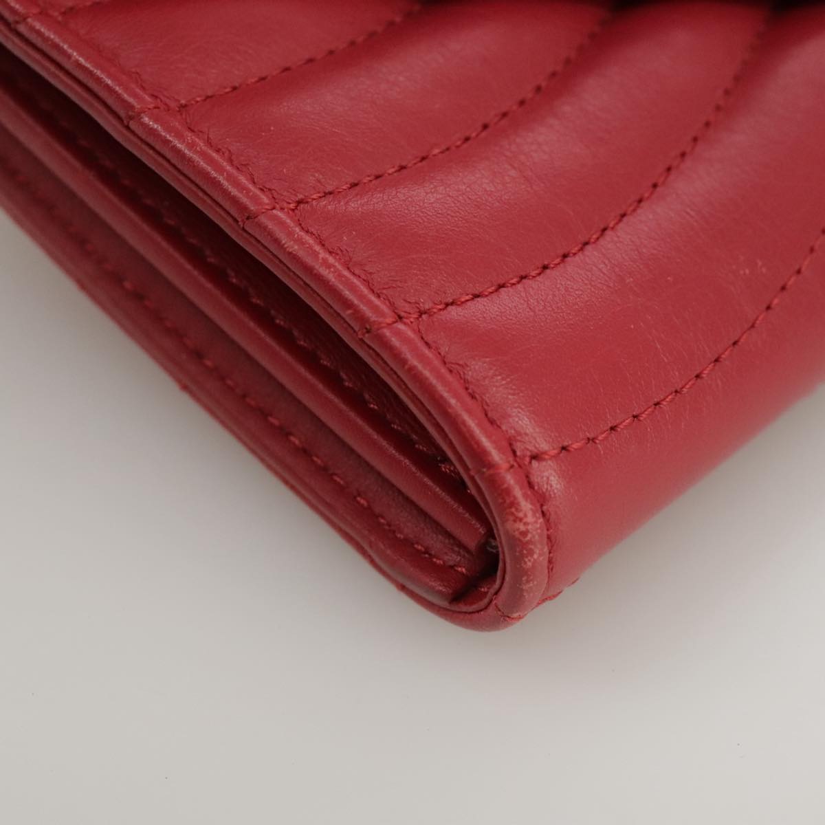 Louis Vuitton New Wave Red Leather Wallet (Pre-Owned)