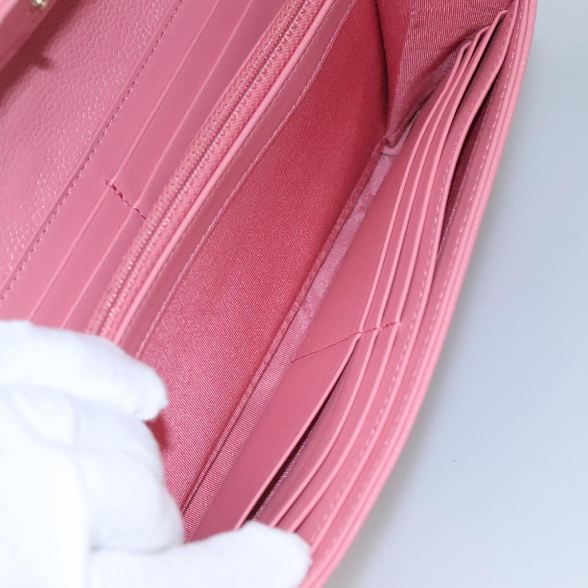 Chanel Camellia Pink Leather Wallet (Pre-Owned)