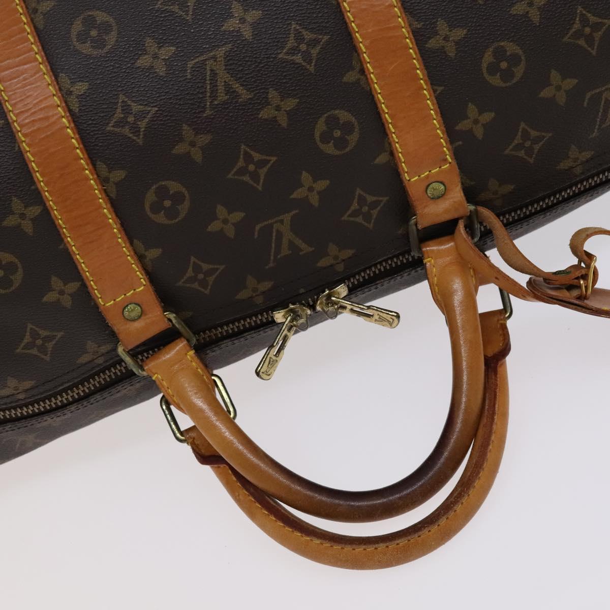 Louis Vuitton Keepall 60 Brown Canvas Travel Bag (Pre-Owned)
