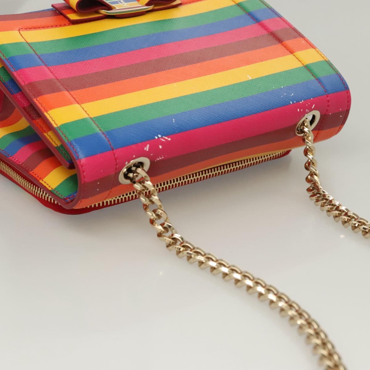 Salvatore Ferragamo Vara Multicolour Leather Shoulder Bag (Pre-Owned)
