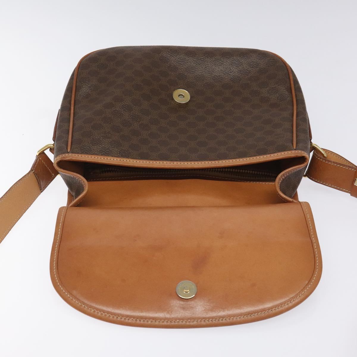 Céline Macadam Brown Canvas Shoulder Bag (Pre-Owned)