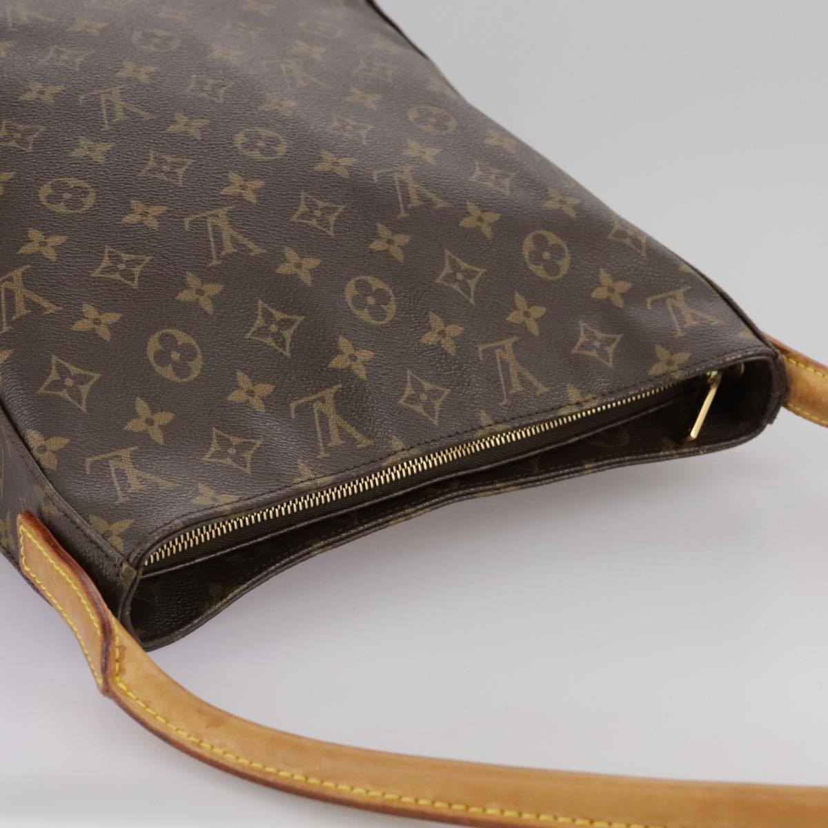 Louis Vuitton Looping Gm Brown Canvas Shoulder Bag (Pre-Owned)