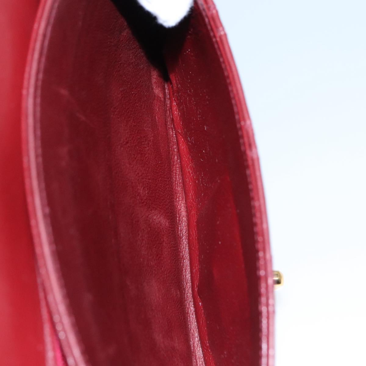 Chanel Single Flap Red Leather Shoulder Bag (Pre-Owned)