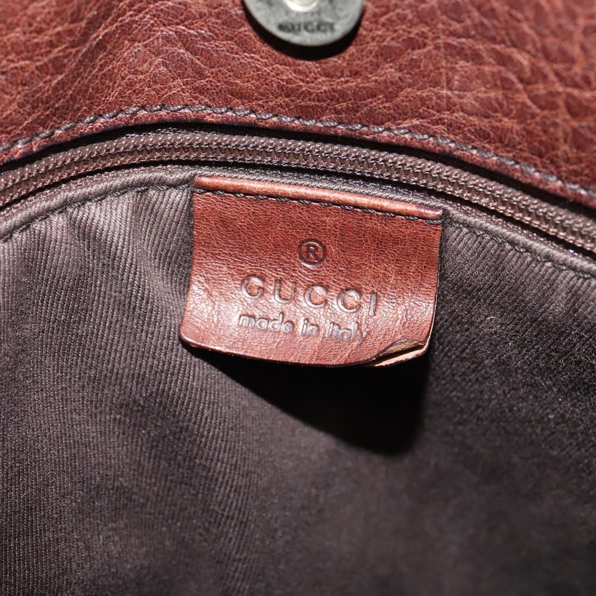 Gucci Horsebit Brown Canvas Tote Bag (Pre-Owned)