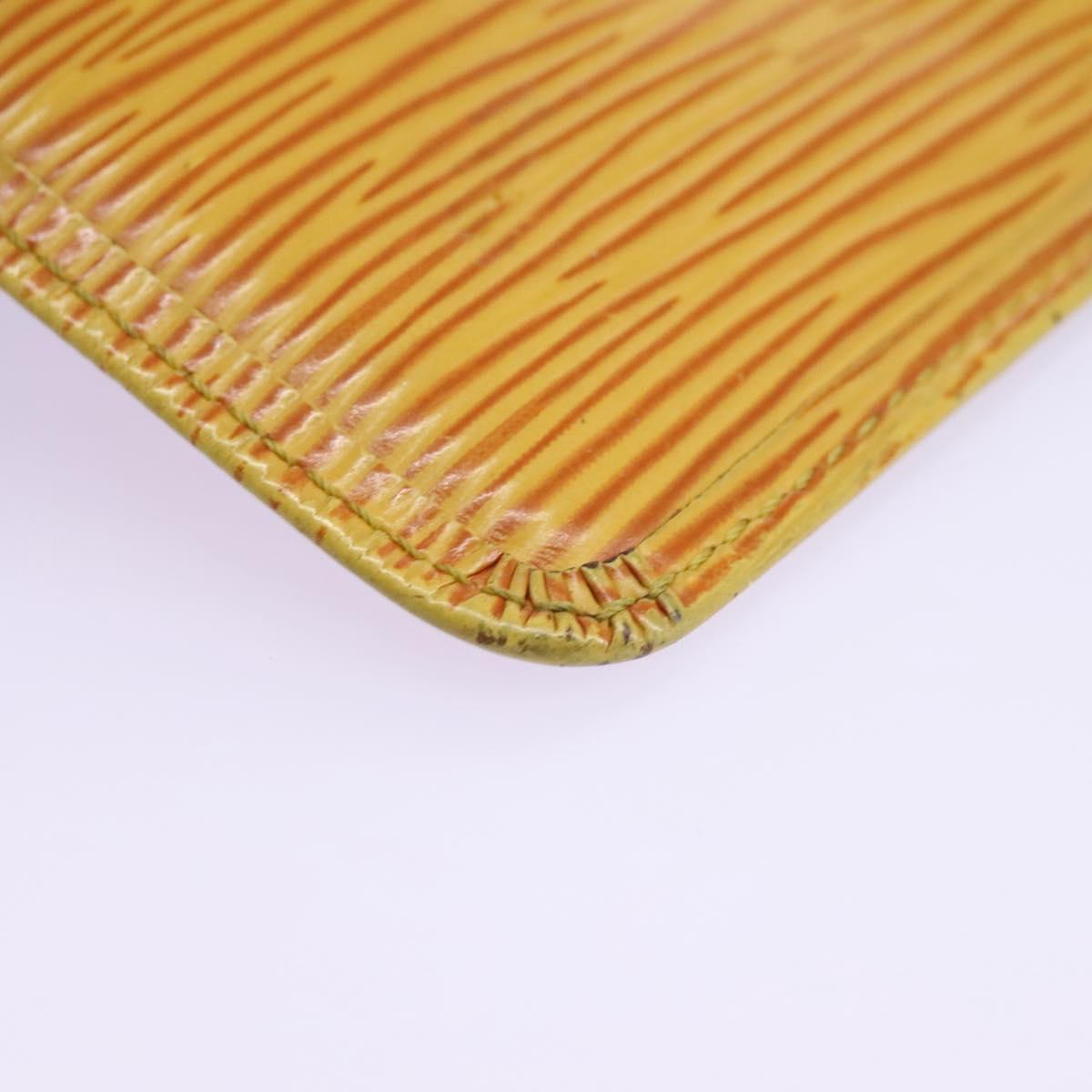Louis Vuitton Pochette Clés Yellow Leather Wallet (Pre-Owned)