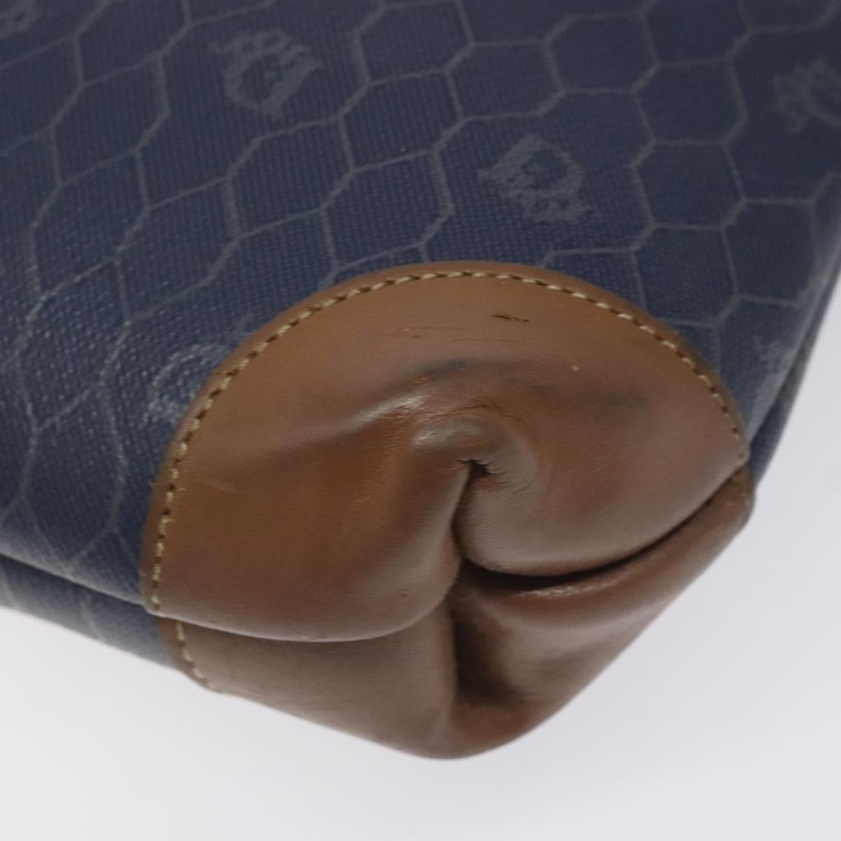 Dior Honeycomb Navy Canvas Clutch Bag (Pre-Owned)