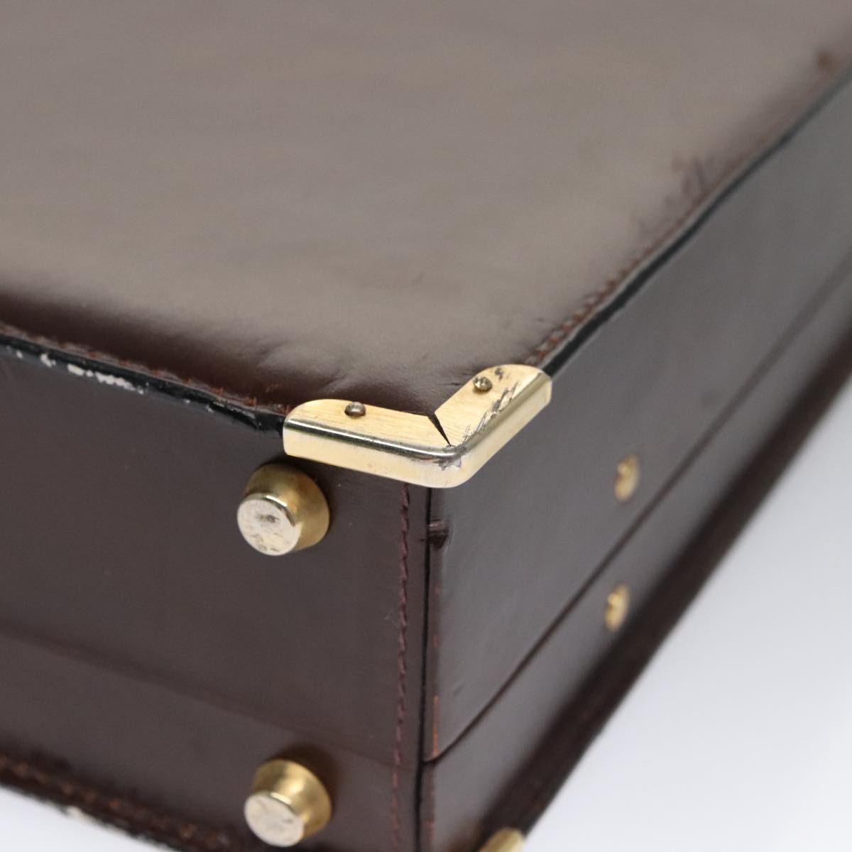 Bally Brown Leather Briefcase Bag (Pre-Owned)