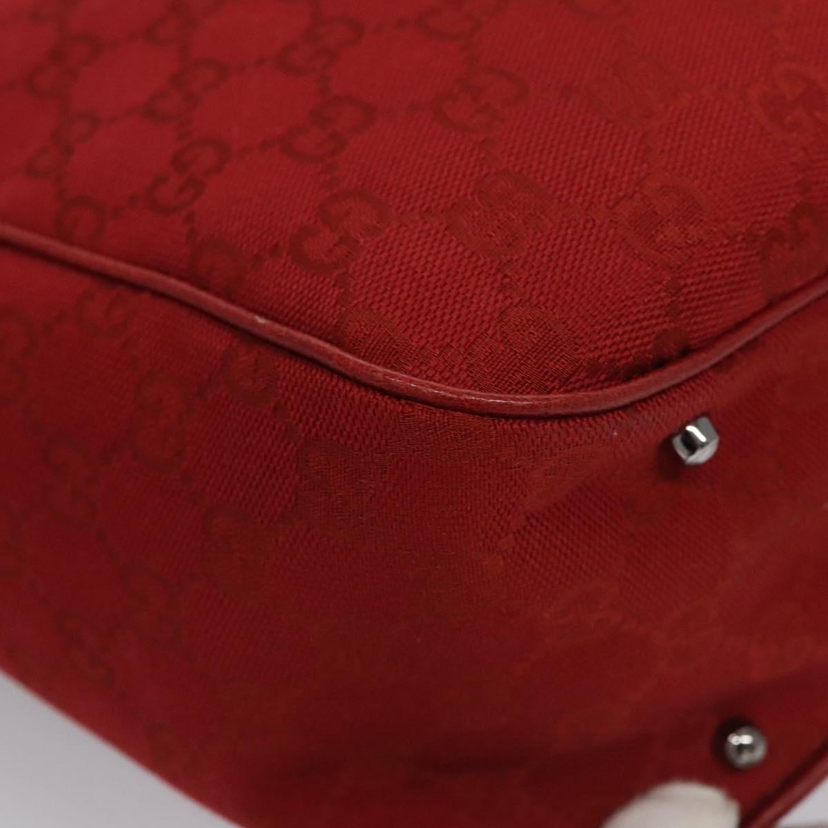 Gucci Gg Canvas Red Canvas Tote Bag (Pre-Owned)
