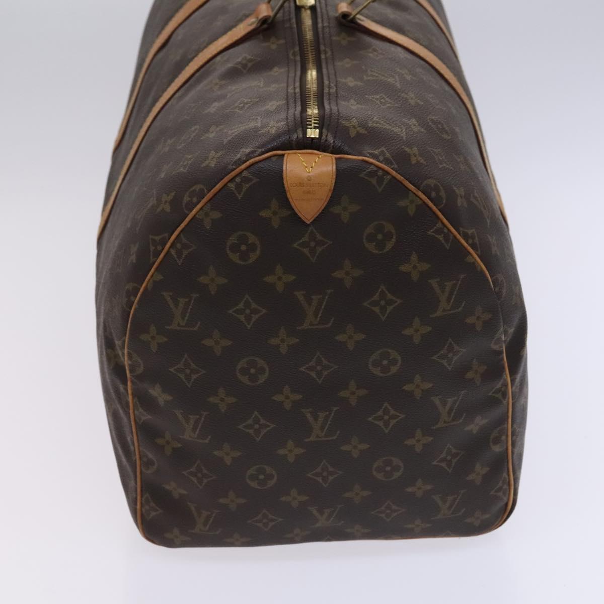 Louis Vuitton Keepall 55 Brown Canvas Travel Bag (Pre-Owned)
