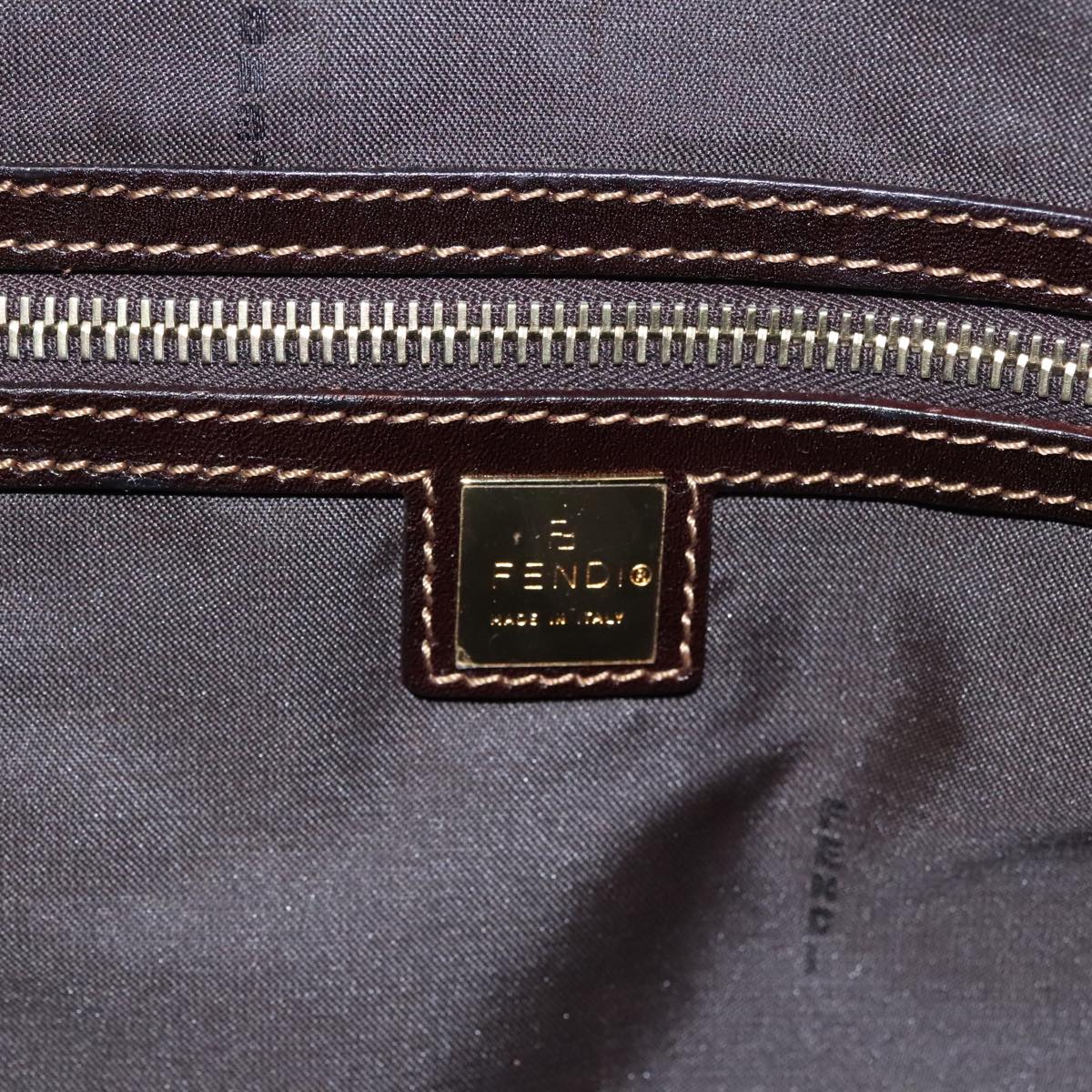 Fendi Zucchino Brown Canvas Travel Bag (Pre-Owned)