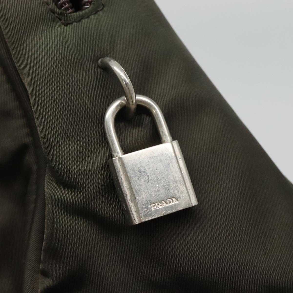 Prada Re-Nylon Khaki Synthetic Handbag (Pre-Owned)