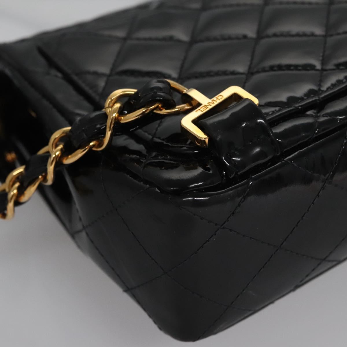 Chanel Timeless/Classique Black Patent Leather Backpack Bag (Pre-Owned)
