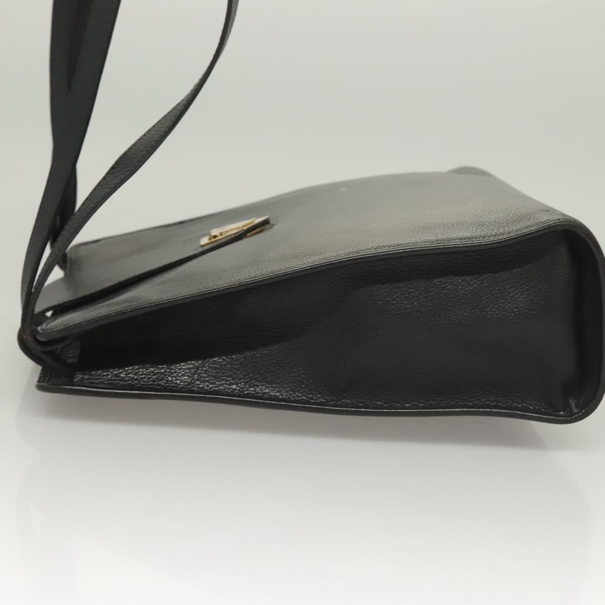 Yves Saint Laurent Black Leather Shoulder Bag (Pre-Owned)