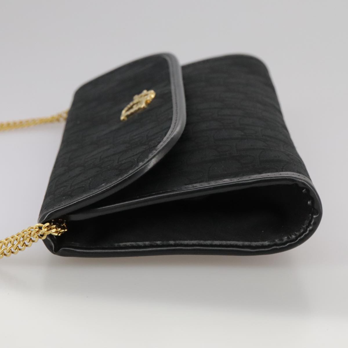 Dior Trotter Black Canvas Shoulder Bag (Pre-Owned)