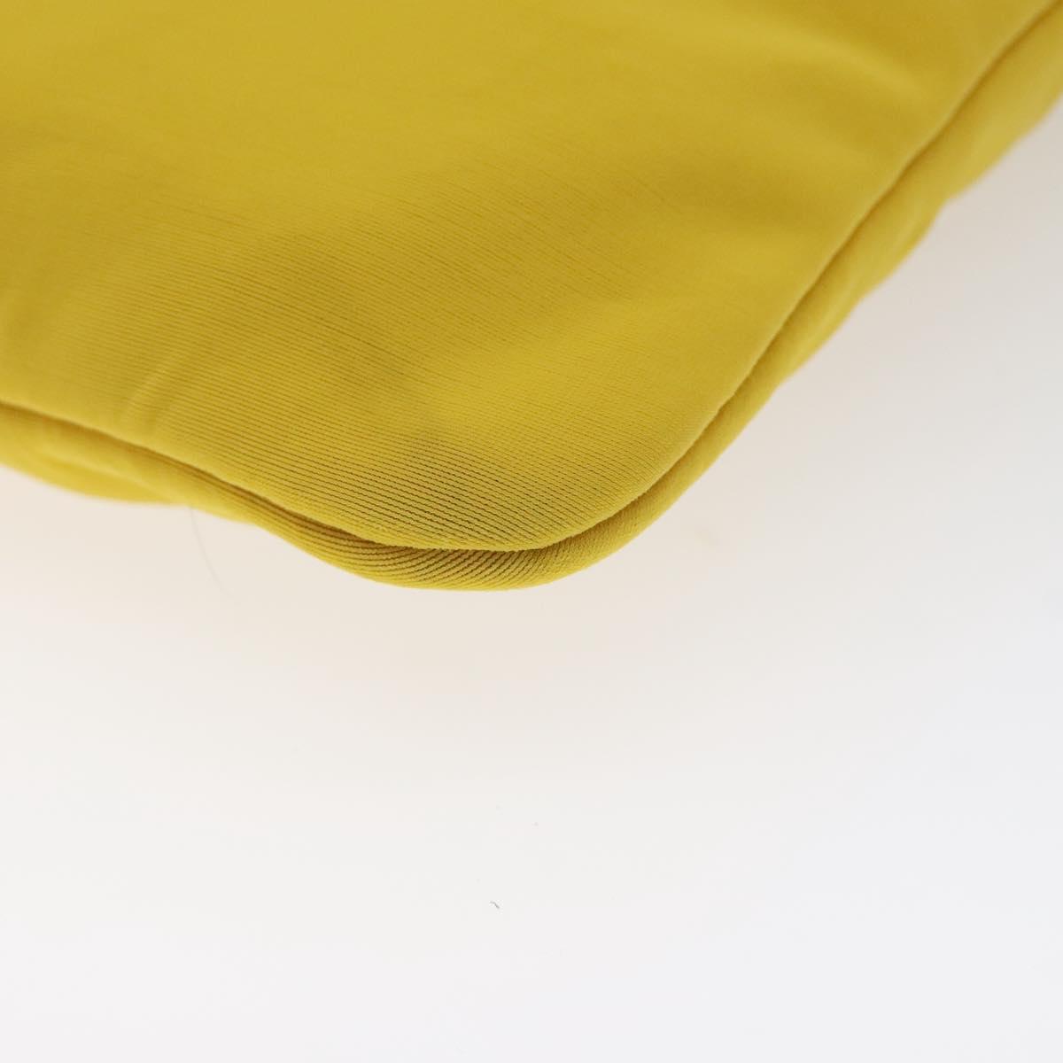 Hermès Neobain Yellow Nylon Clutch Bag (Pre-Owned)