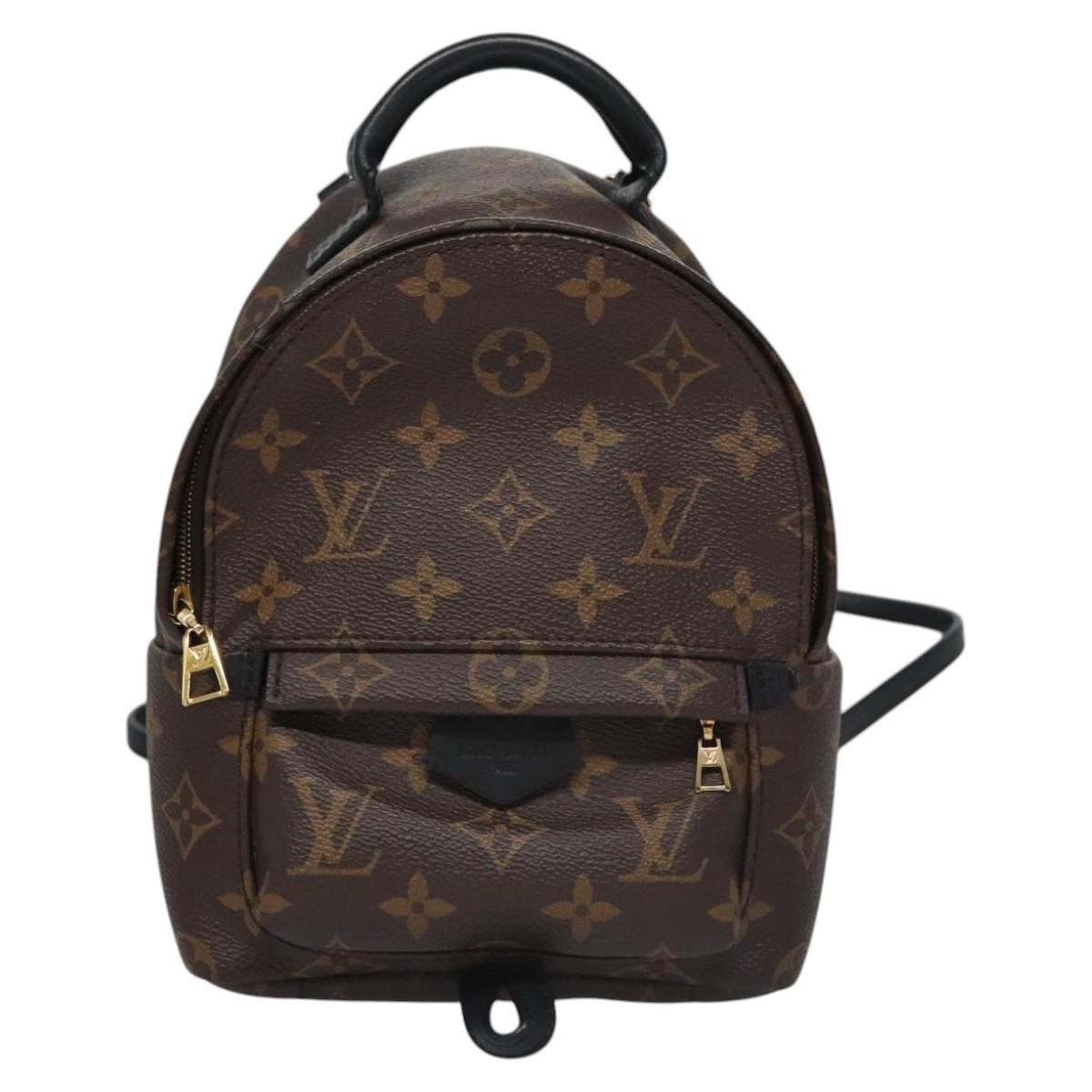 Louis Vuitton Palm Springs Brown Canvas Backpack Bag (Pre-Owned)