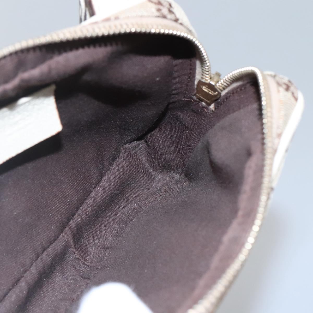 Gucci Gg Canvas Beige Canvas Shoulder Bag (Pre-Owned)