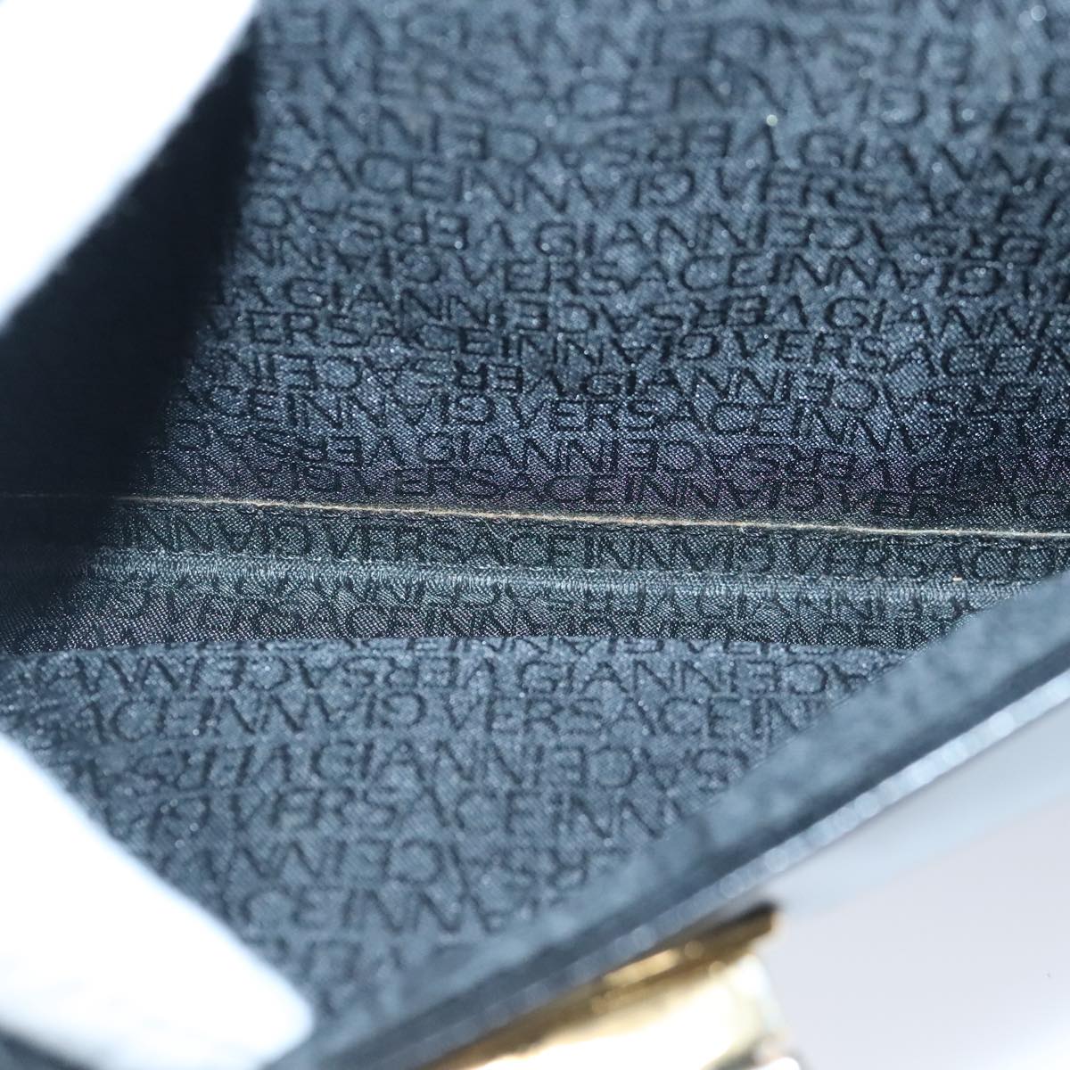 Versace Black Leather Shoulder Bag (Pre-Owned)