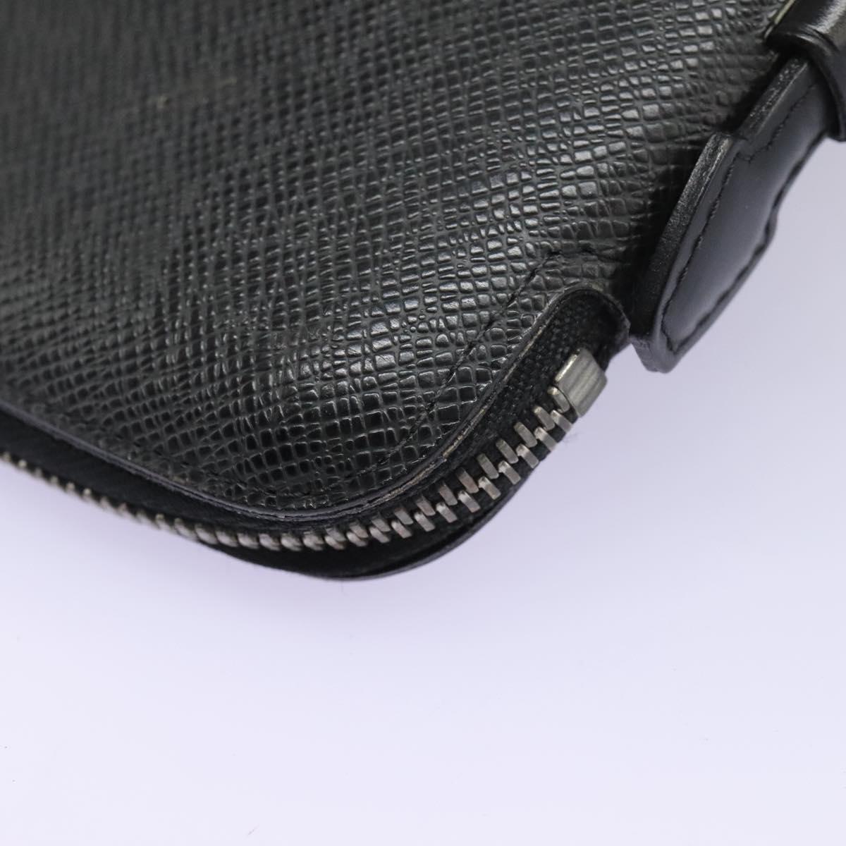 Louis Vuitton Taiga Black Leather Wallet (Pre-Owned)