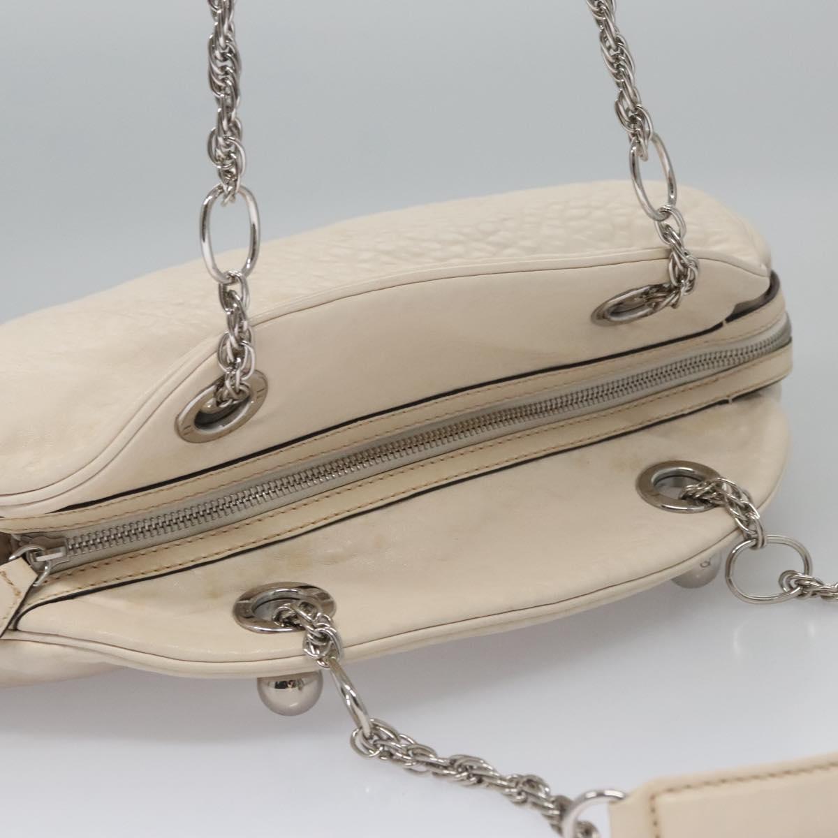Céline Vintage Beige Leather Shoulder Bag (Pre-Owned)