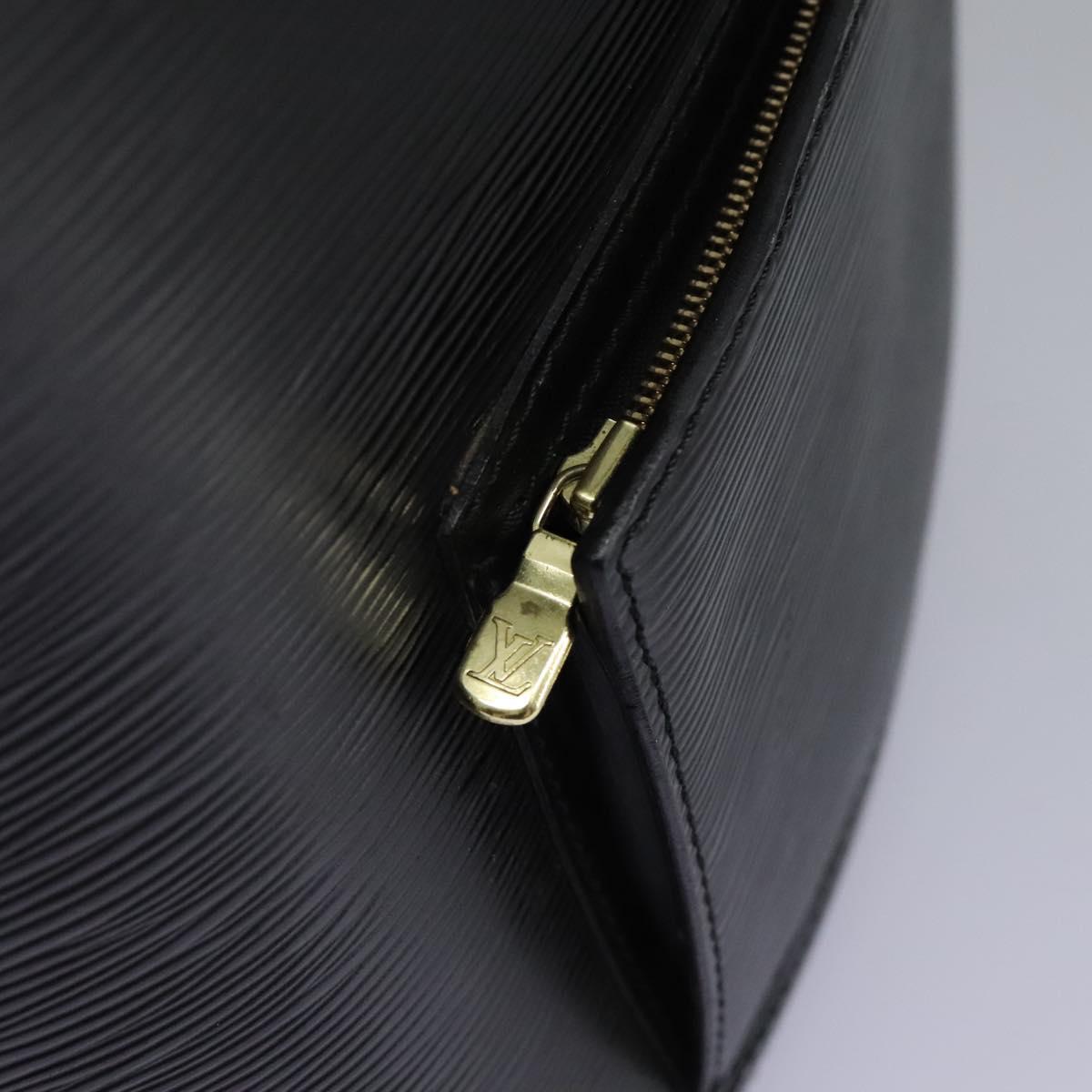 Louis Vuitton Gobelins Black Leather Backpack Bag (Pre-Owned)