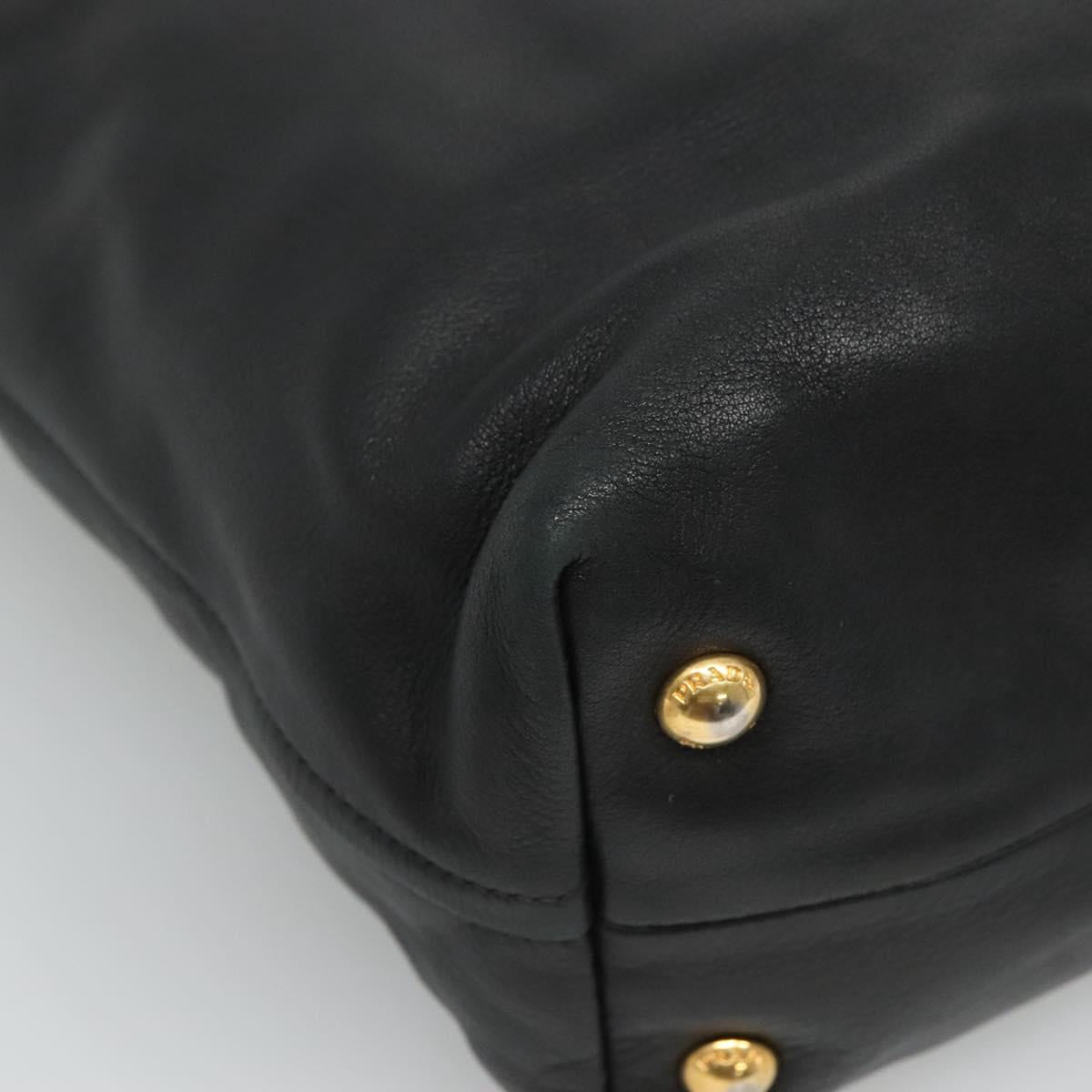 Prada Vitello Black Leather Tote Bag (Pre-Owned)